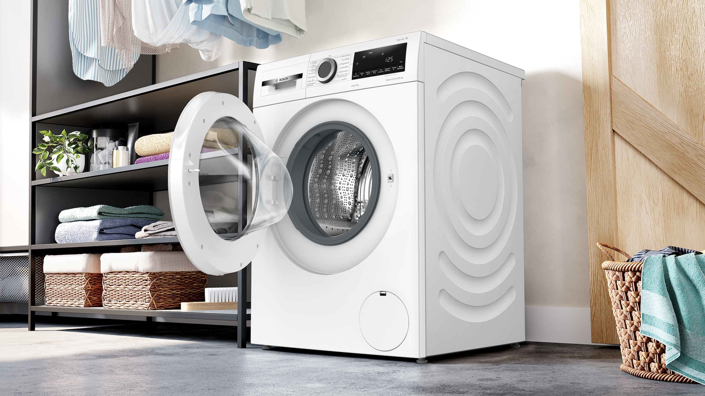 BOSCH Waschtrockner »WNA14441« Serie 4 9 kg /5 kg 70 dB(A)