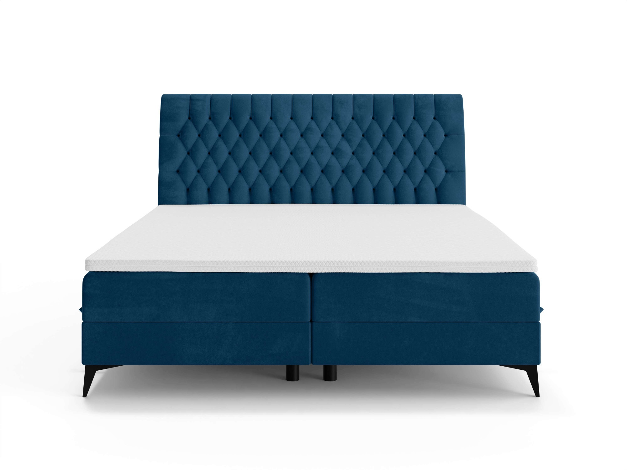 Leonique Polsterbett »SYDNEE mit Matratze und Topper, in 2 Breiten (160 und 180 cm)«, Boxspringbett mit Kopfteil, Bettkasten, Matratze (BFK/TFK) und Topper