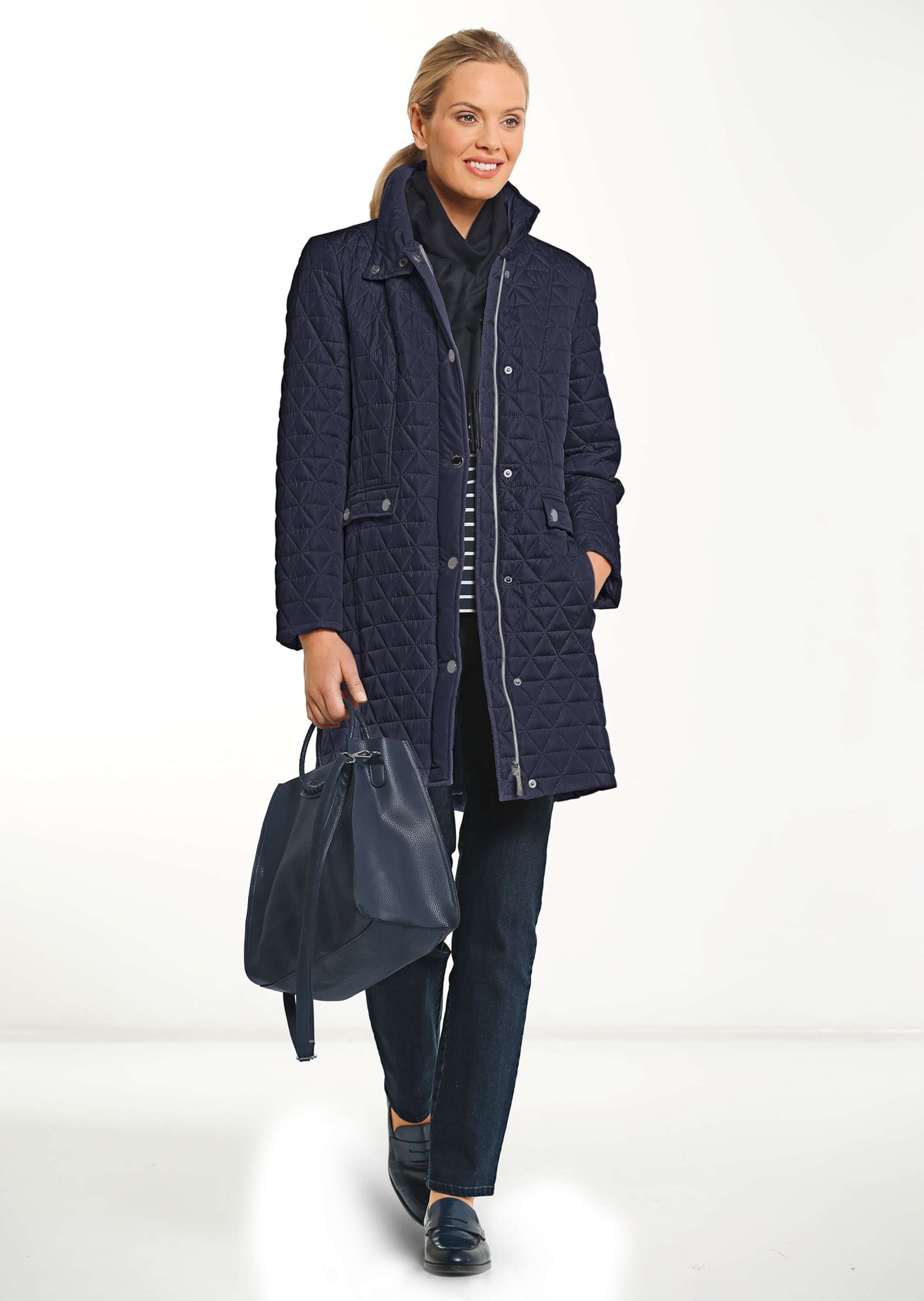 GOLDNER Langmantel »Kurzgröße Stepp-Kurzmantel mit Stehkragen«