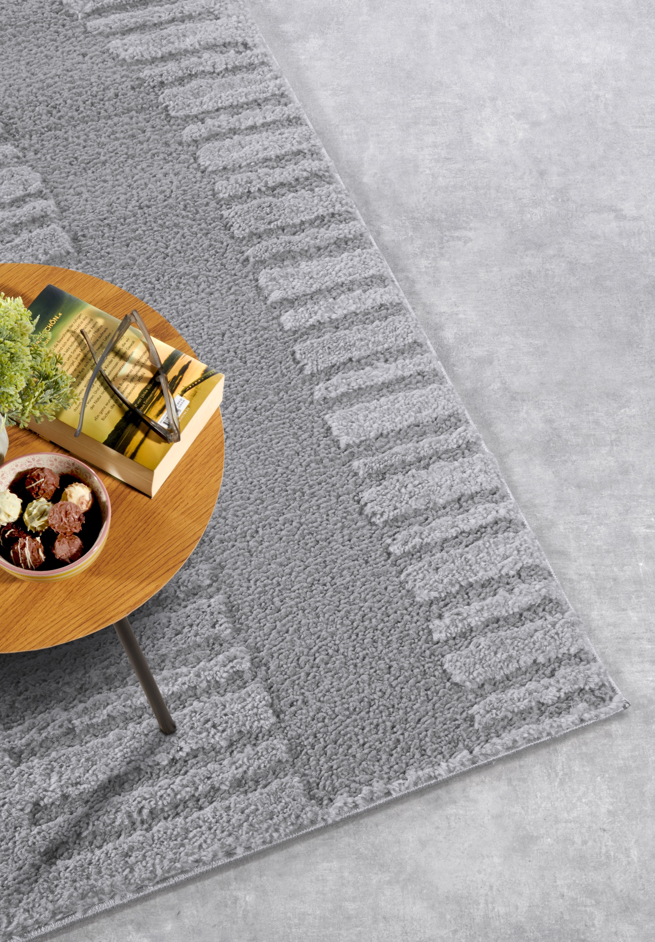 ELLE DECORATION Designteppich »Bartoux«, rechteckig, 18 mm Höhe, Hochflor, Shaggy, Läufer, weich, Langflor, modern, Hoch Tief Effekt