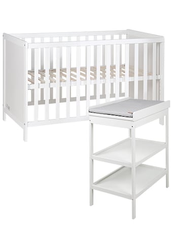 Babymöbel-Set »Style«, (Spar-Set, 2 St., Kinderbett, Wickelregal), mit Kinderbett und...