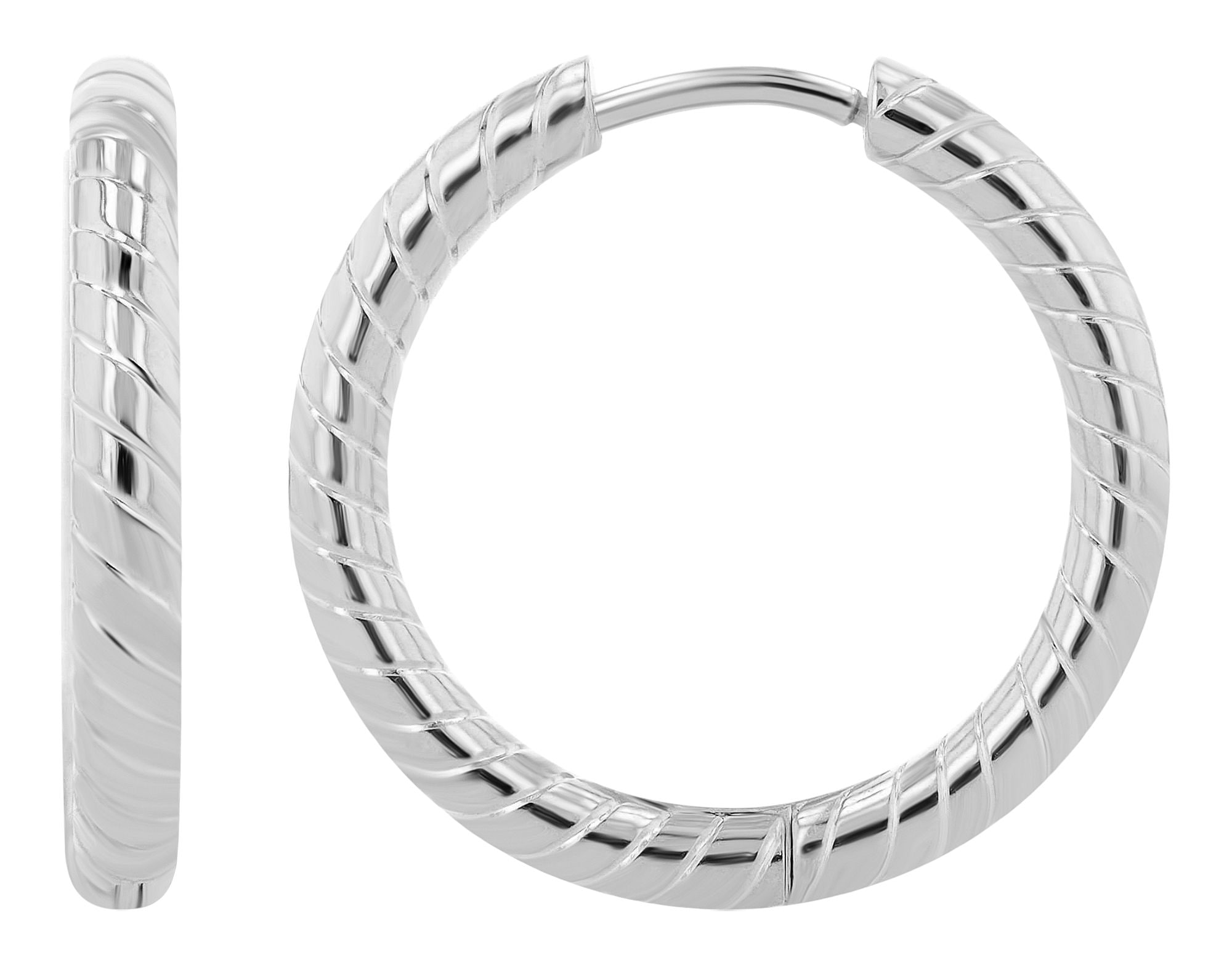 Adelia´s Paar Creolen »Damen Ohrringe ¿ Creole aus Edelstahl«