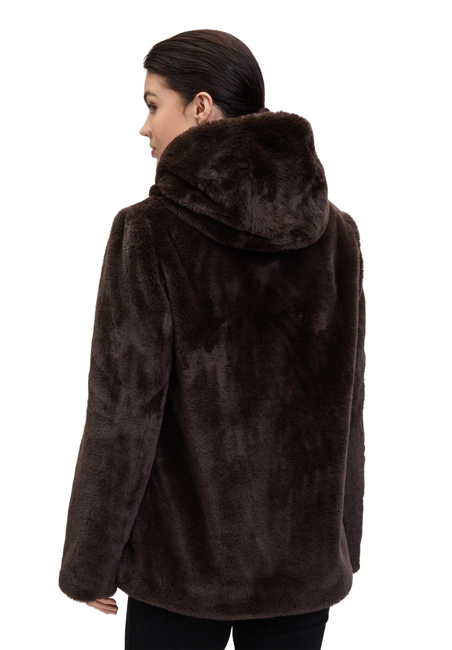 Betty Barclay Plüschjacke »Plüschjacke mit Kapuze«