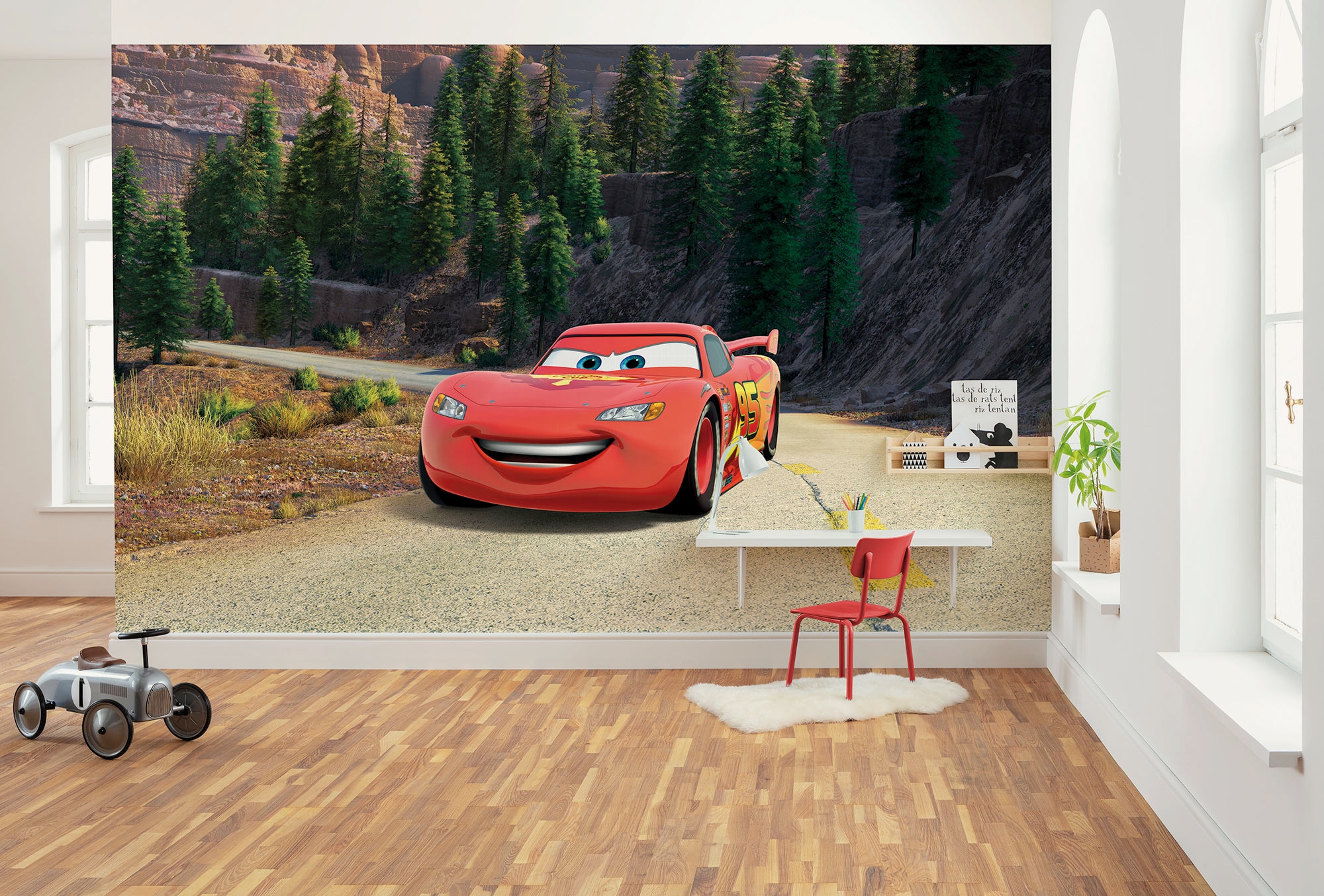 Komar Kindertapete »Disney and Pixar Cars Every Road has a Story«, bedruckt