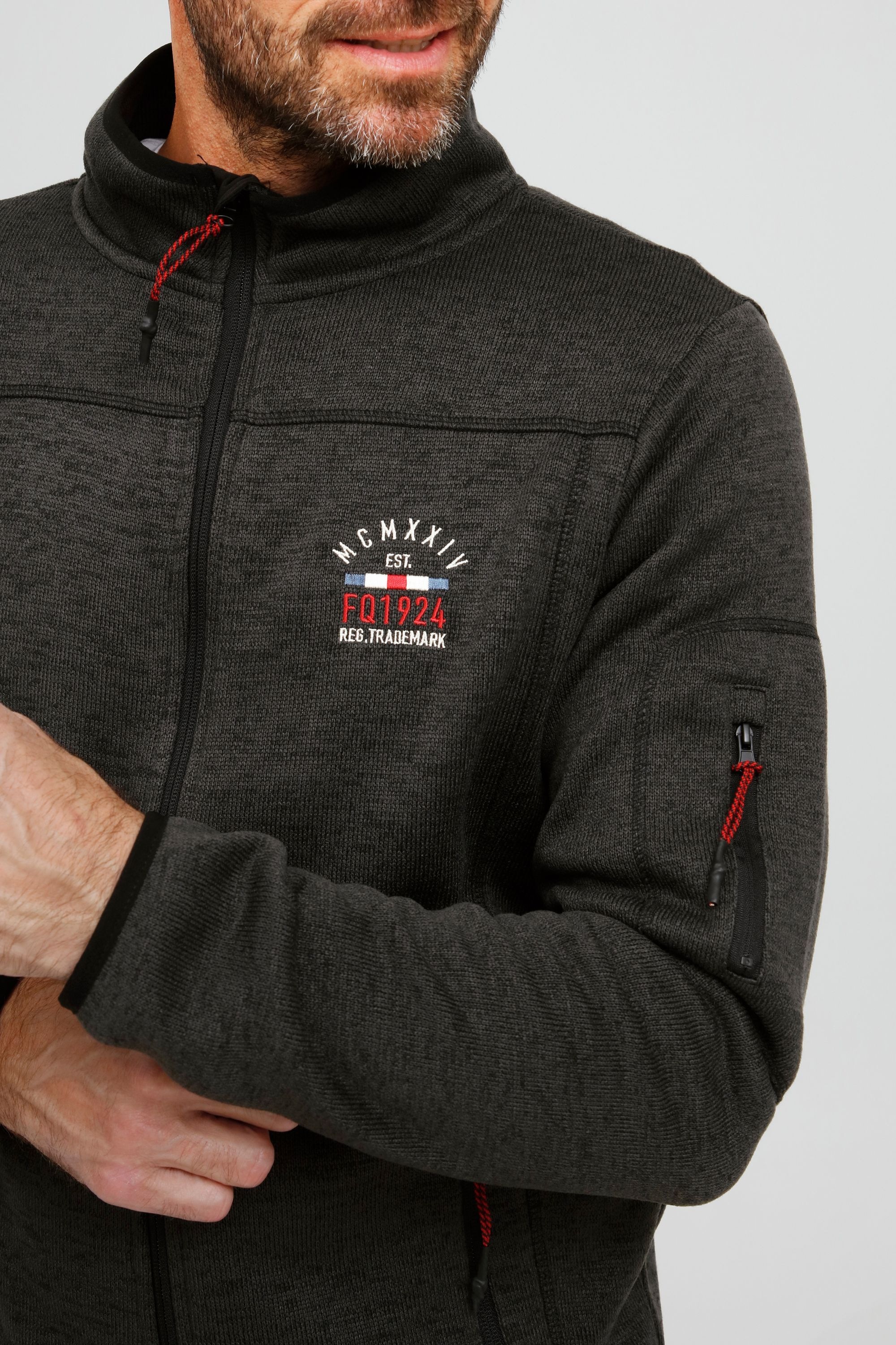 FQ1924 Fleecejacke »Fleecejacke FQBikker«, ohne Kapuze