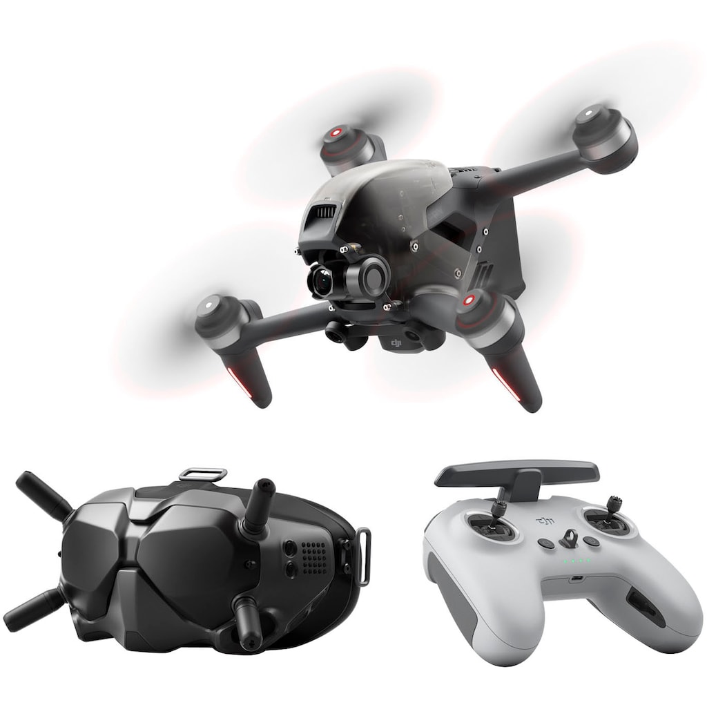 dji Drohne »FPV Combo«, OcuSync 3.0 HD-Übertragung, 4K-Video, Superweites 150 ° FOV