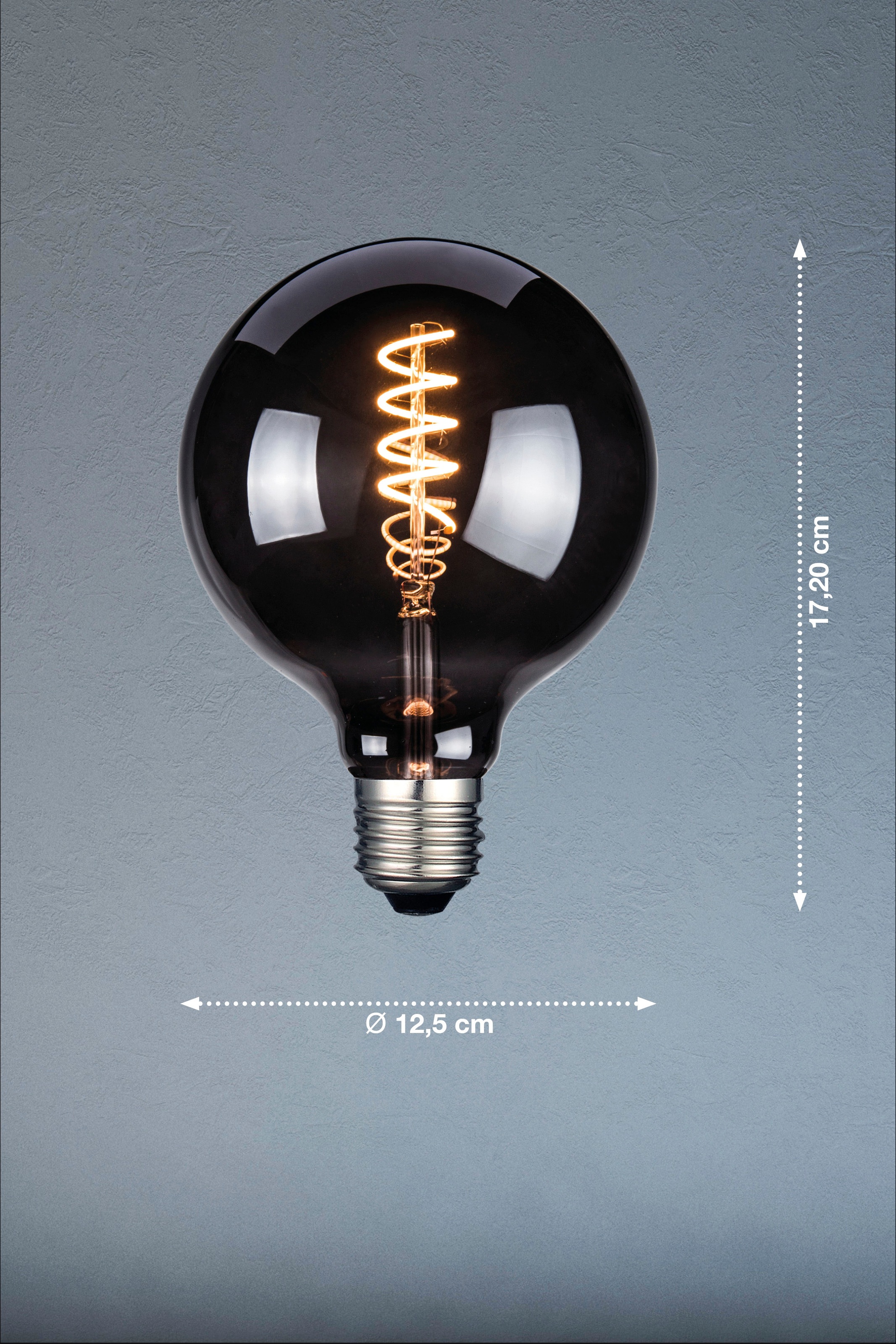 easy! BY FHL LED-Leuchtmittel, E27, 1 St., Lampe, Leuchtmittel, rauchfarbenes Design, E27-Fassung, warmes Licht