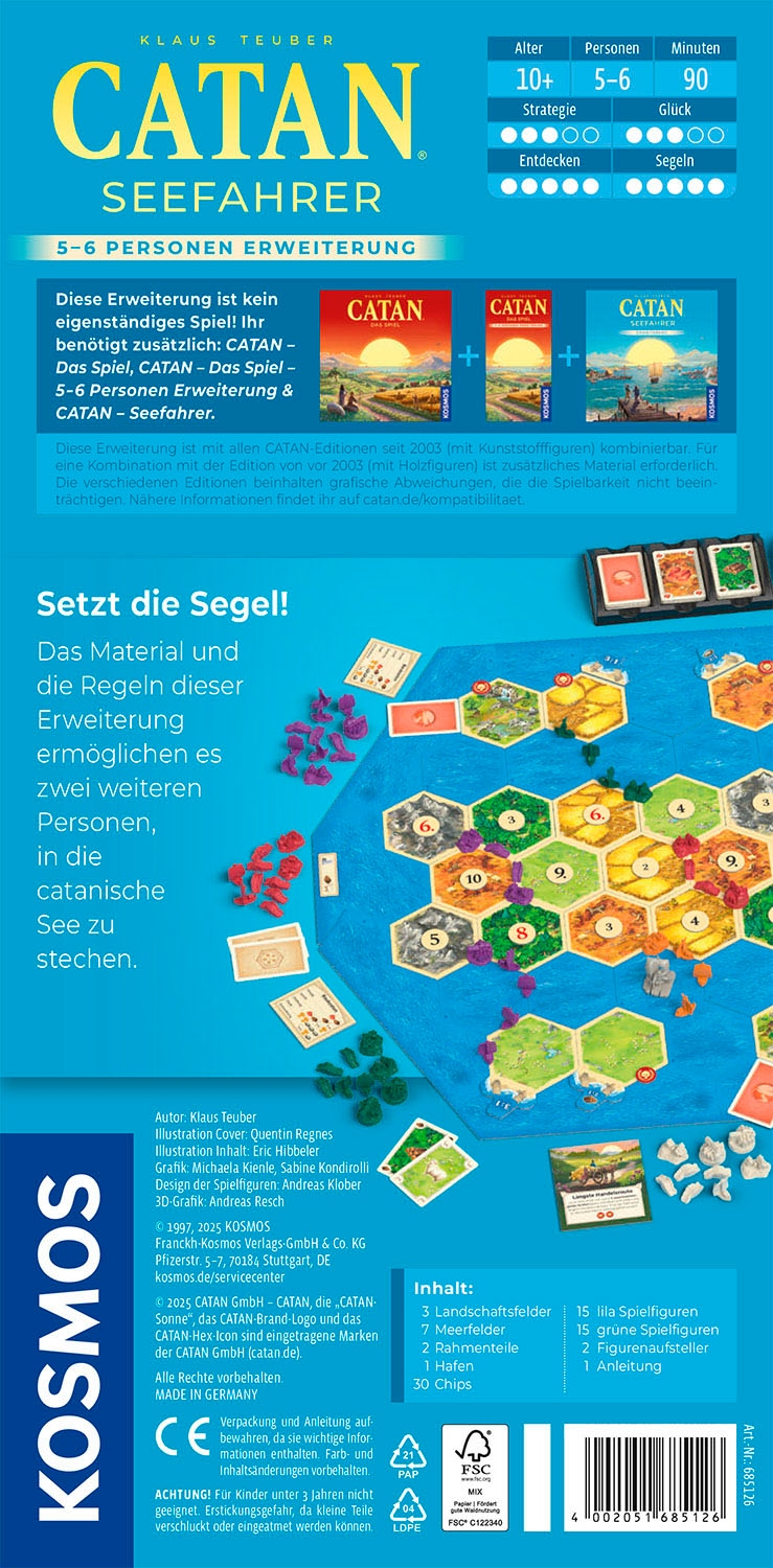 Kosmos Spiel »CATAN Seefahrer«, Made in Germany