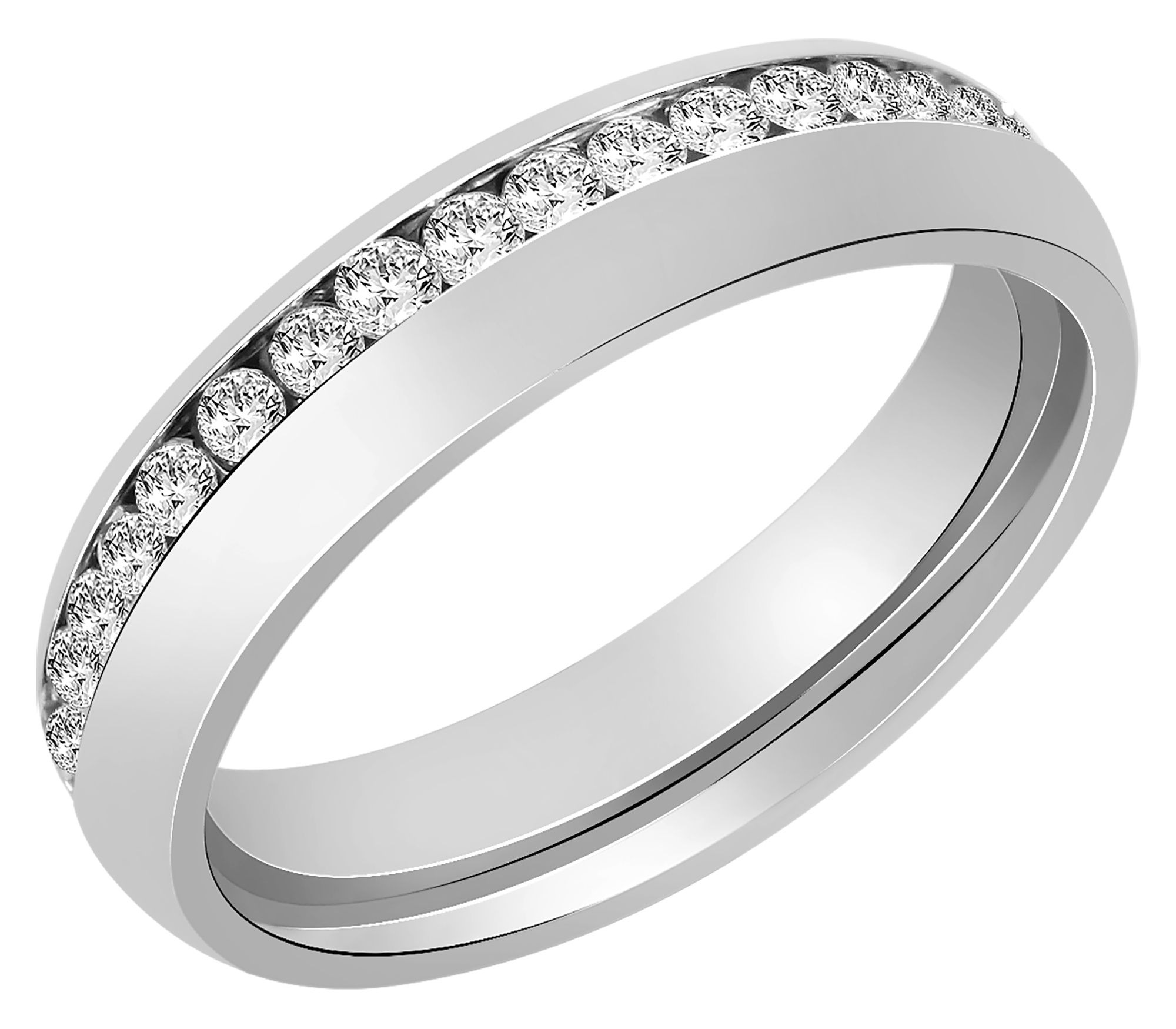 Adelia´s Fingerring »Damen Ring aus Edelstahl mit Strass Steinchen«