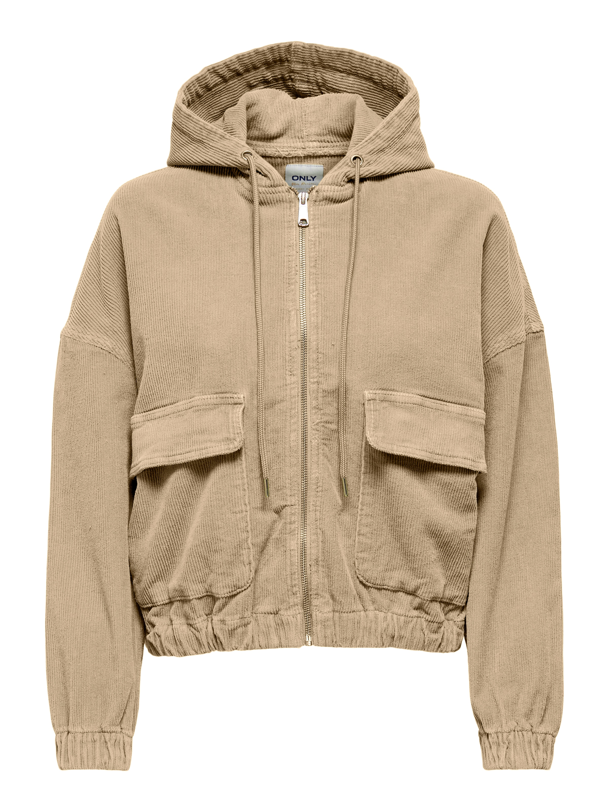 ONLY Cordjacke »ONLKENZIE L/S CORD JACKET PNT NOOS« mit Kapuze Baumwollmischung