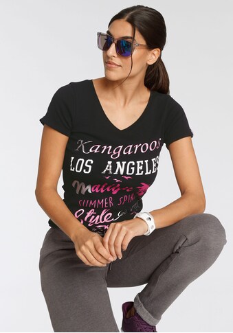 KangaROOS Print-Shirt, mit auffälligem Glitzer-Druck kaufen