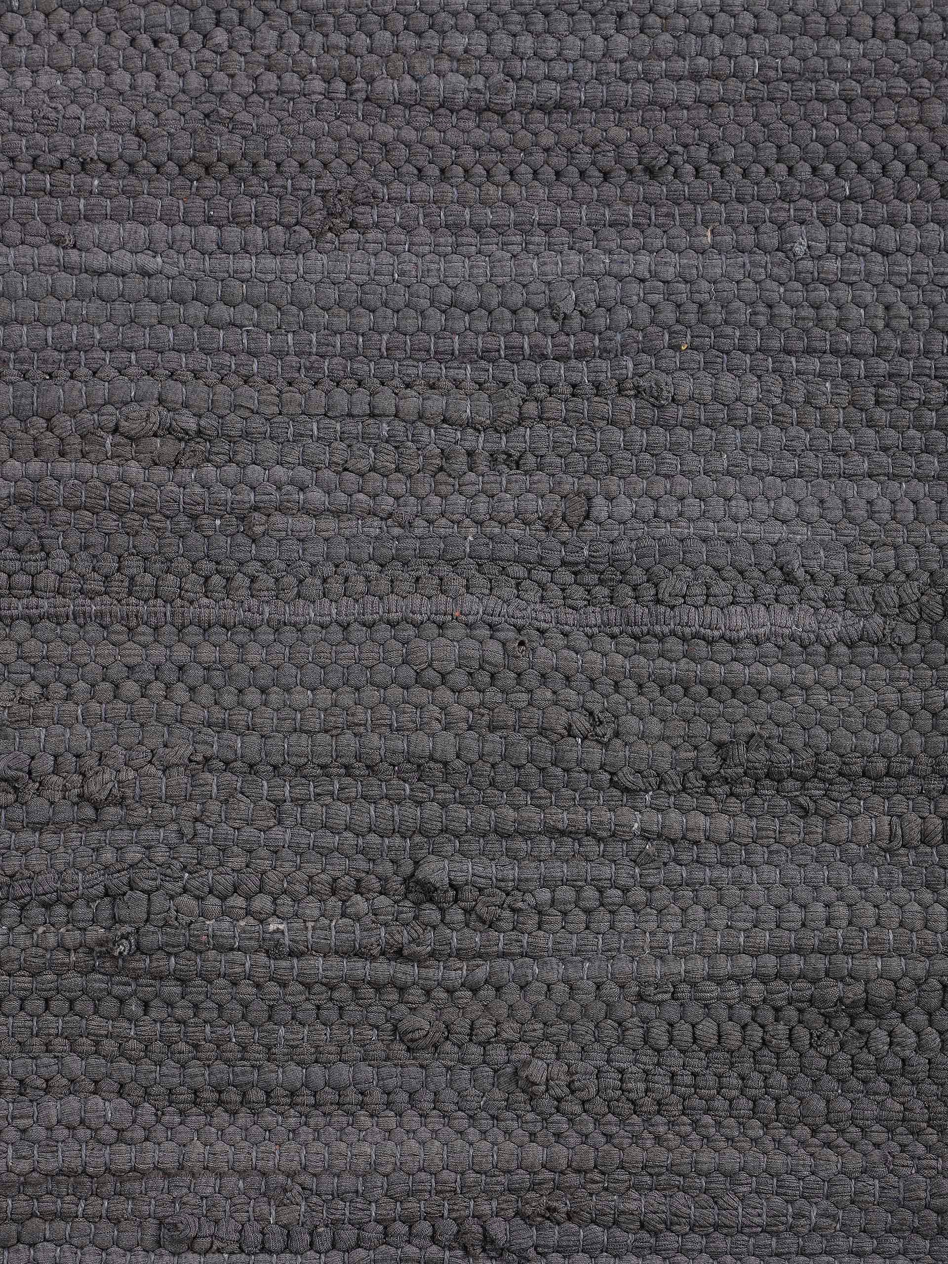 OTTO home Teppich »Handweb Uni , Wendeteppich« rechteckig 5 mm Höhe Fleckerlteppich, reine Baumwolle, handgewebt, Uni, mit Fransen