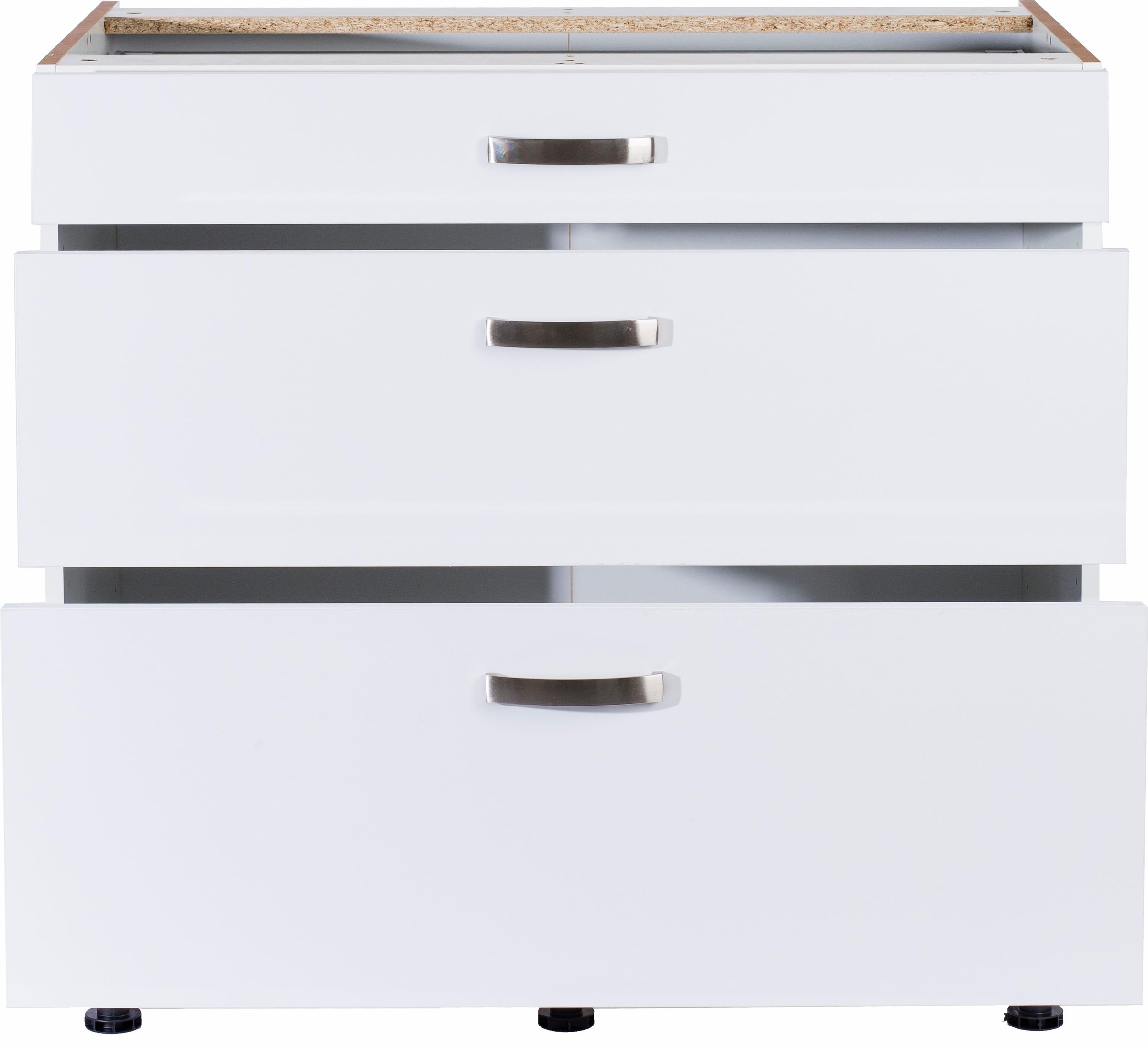 KOCHSTATION Unterschrank »KS-Cara«, Breite 90 cm, mit Vollauszügen und Soft-Close-Funktion
