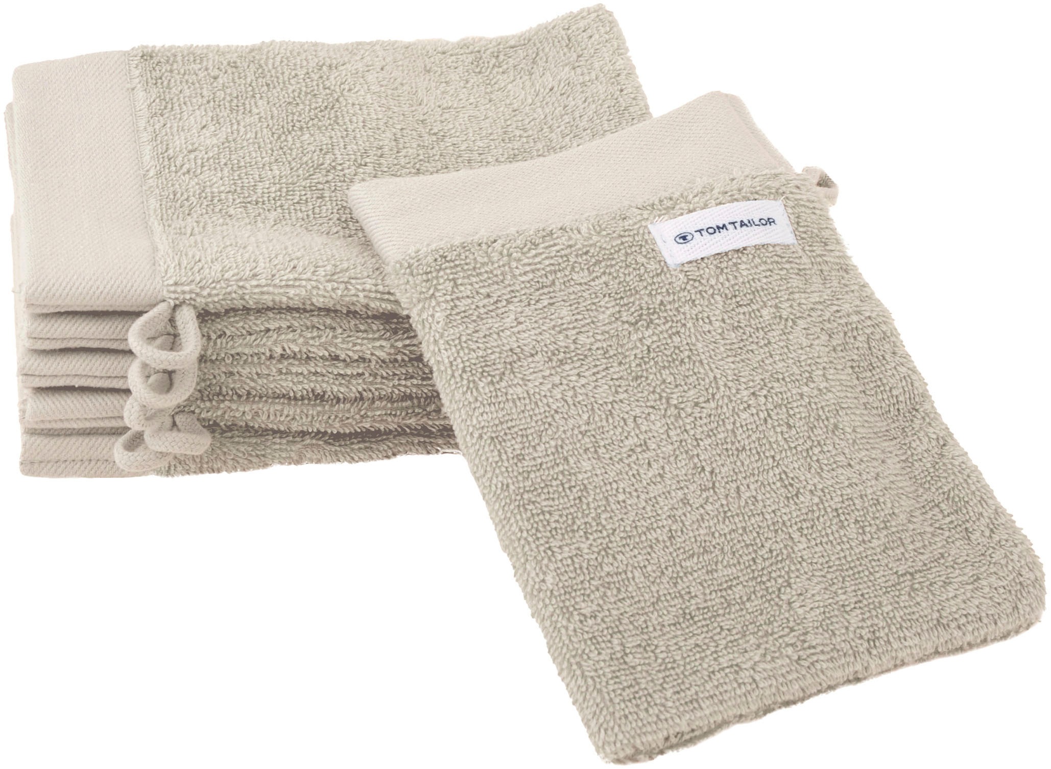 TOM TAILOR HOME Waschhandschuh »Waschhandschuh COLOR BATH«, (6 St., 6er Set Waschhandschuhe 16 x 21 cm)