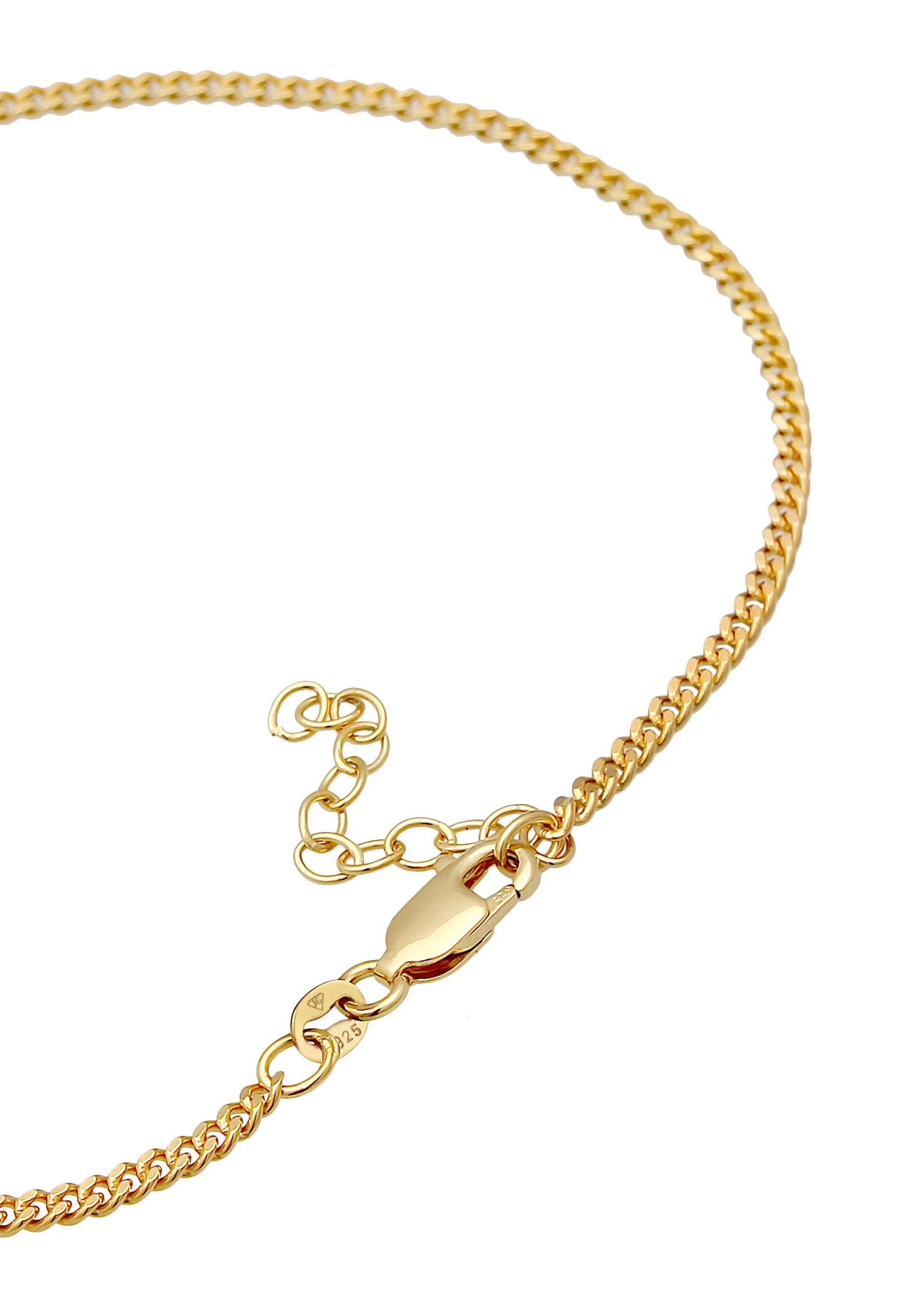Elli Fußkette »Fußschmuck Panzer Kette Basic Zeitlos 925 Silber«