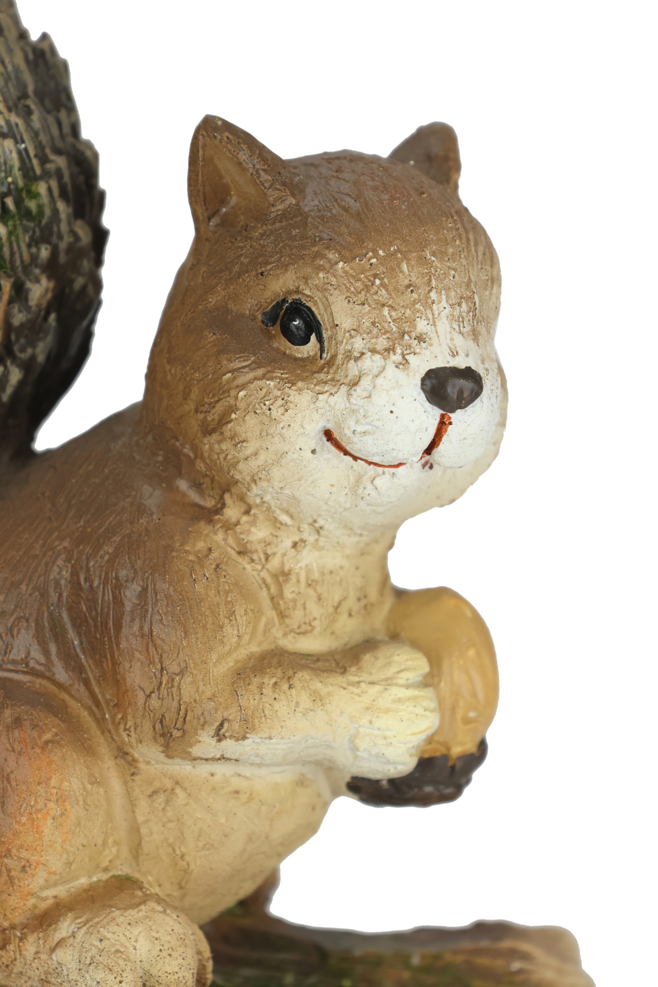 I.GE.A. Dekofigur »Eichhörnchen auf Baumstamm«, Tierfigur Gartendeko Herbstdeko Winterdeko Statue Tierfigur Skulptur