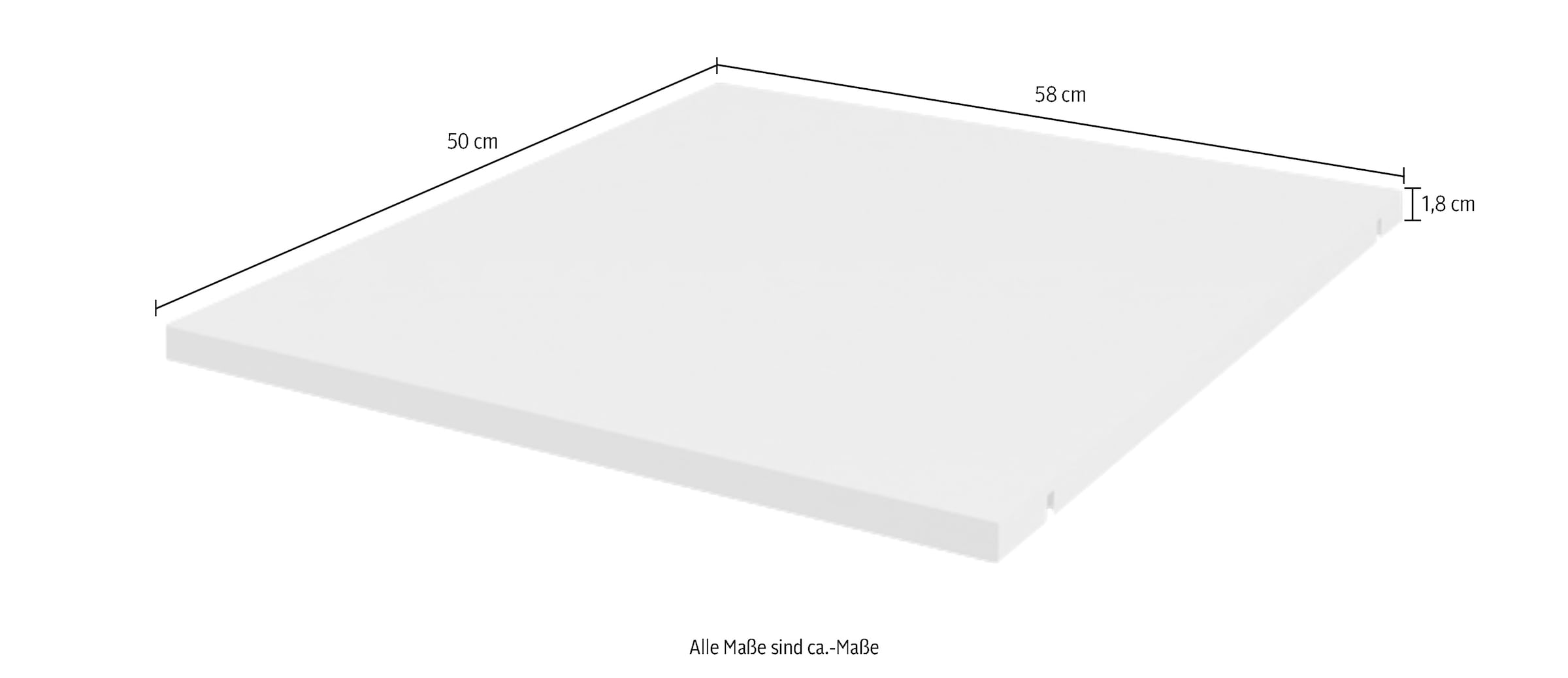 Home affaire Einlegeboden »Evergreen, wahlweise in den Breiten 58 und 118cm«, (FSC® -zertifizierter Holzwerkstoff), Passend zu den Kleiderschränken der Serie Evergreen