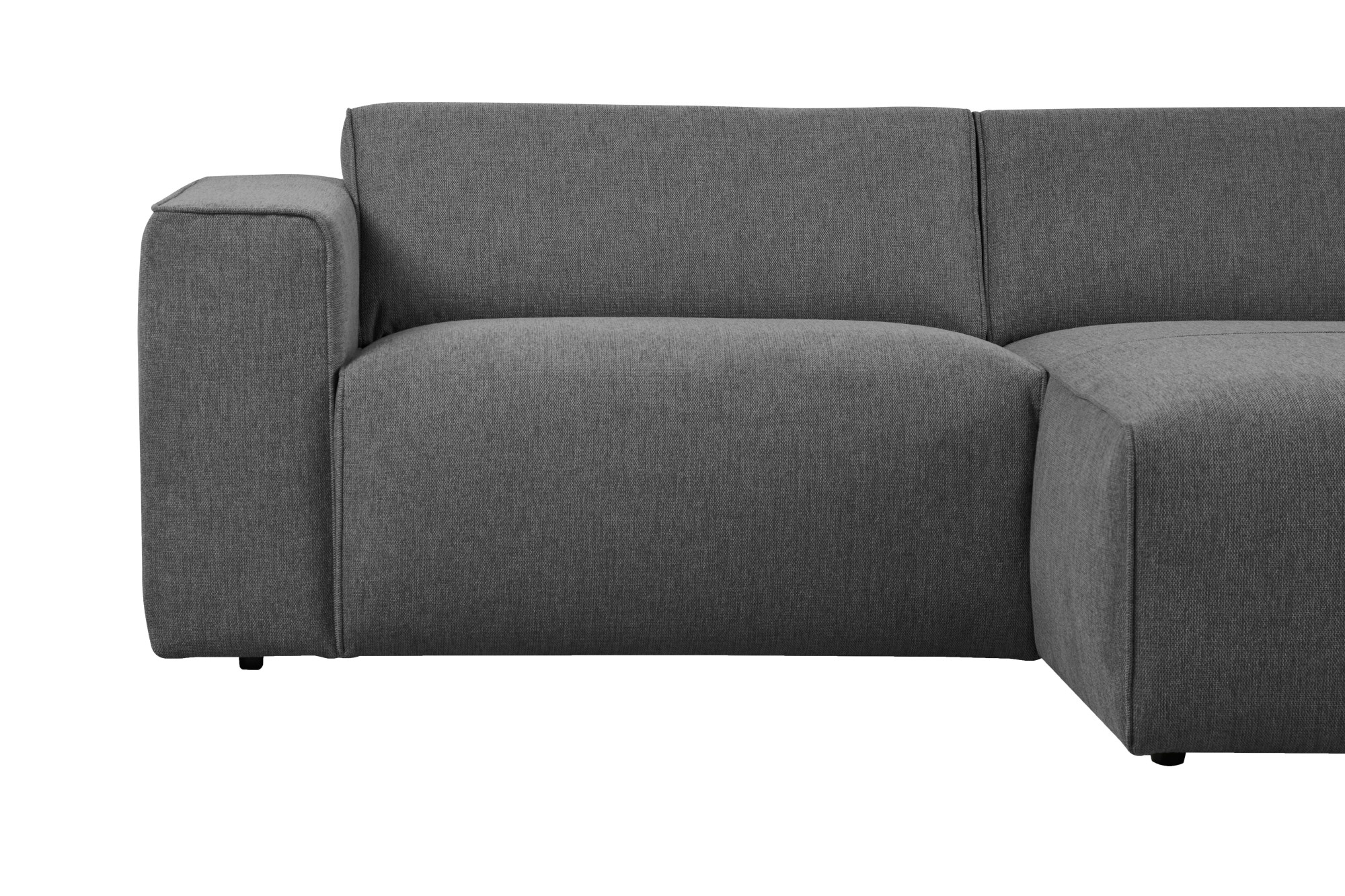 andas Ecksofa »Noord mit Kedernaht, Breite 234 cm«, mit Kedernaht, Breite 234 cm, Cord, Struktur, Webstoff