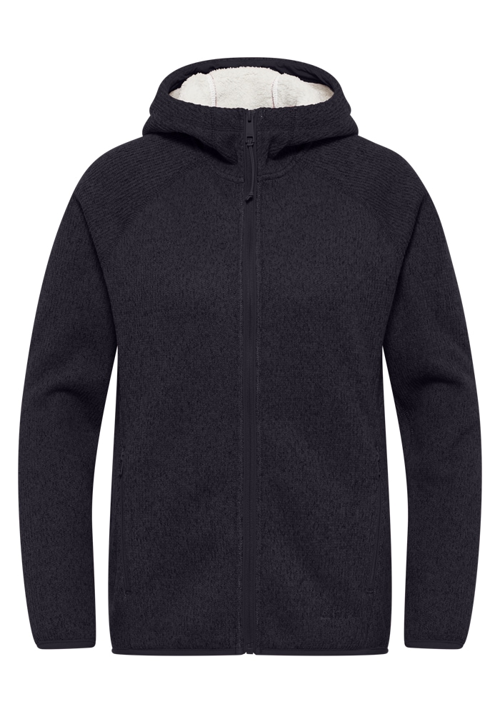 Jack Wolfskin Fleecejacke »KAMINFEUER HOODED JKT W«, mit Kapuze