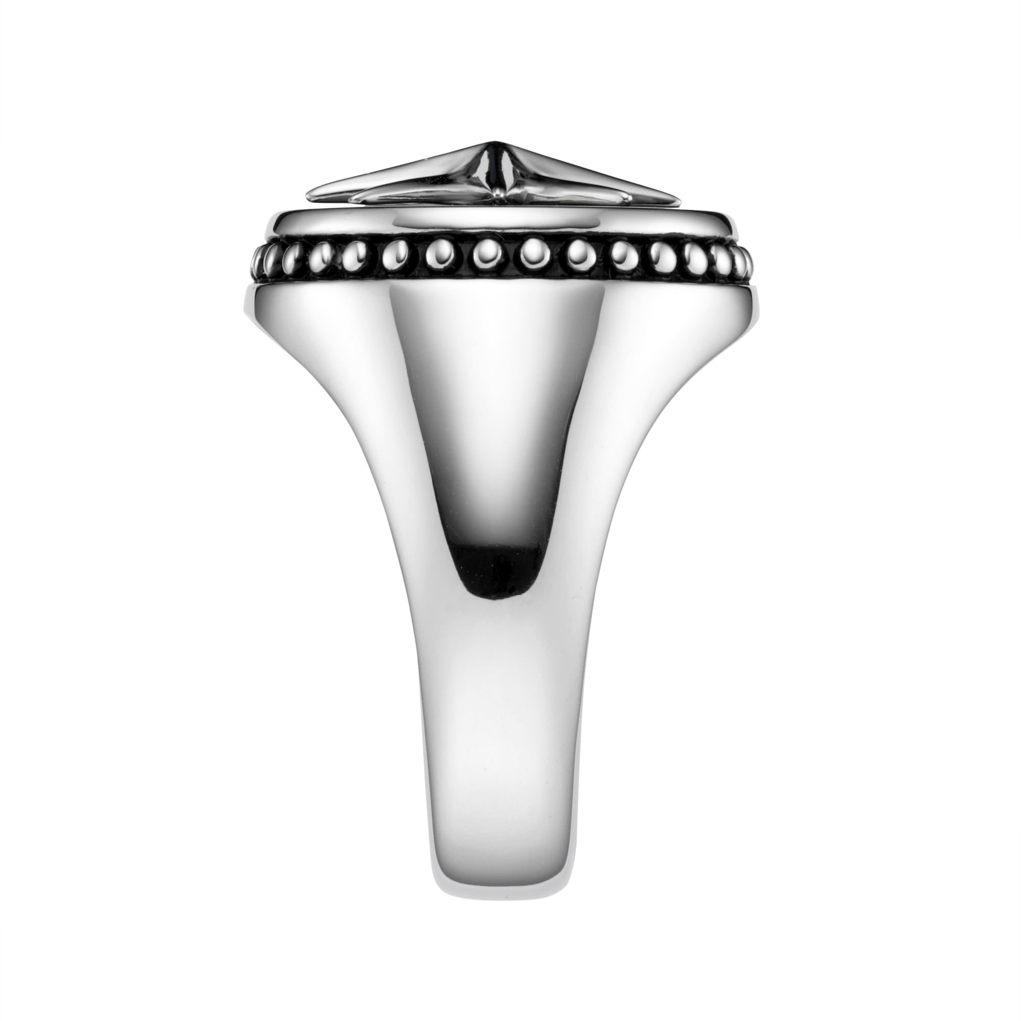 GIORGIO MARTELLO MILANO Silberring »Ring Siegelring mit schwarzer Achat-Einlage, Silber 925«