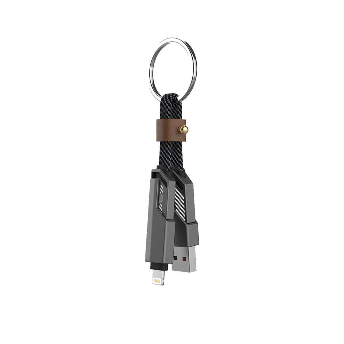 4smarts USB-Kabel »USB-C Kabel ComboCord Flat 240W, 1,5m + Keyring Kabel«, USB-C, 150,00 cm