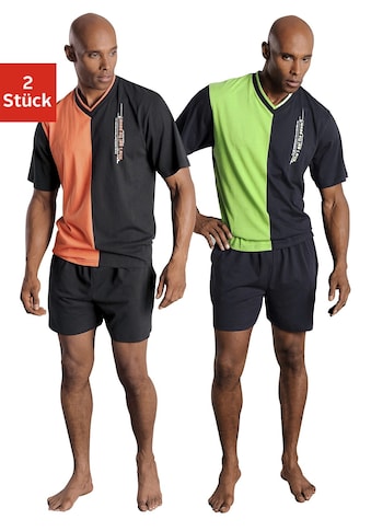 le jogger® Shorty, (Packung, 4 tlg., 2 Stück), mit 2-farbigem T-Shirt kaufen