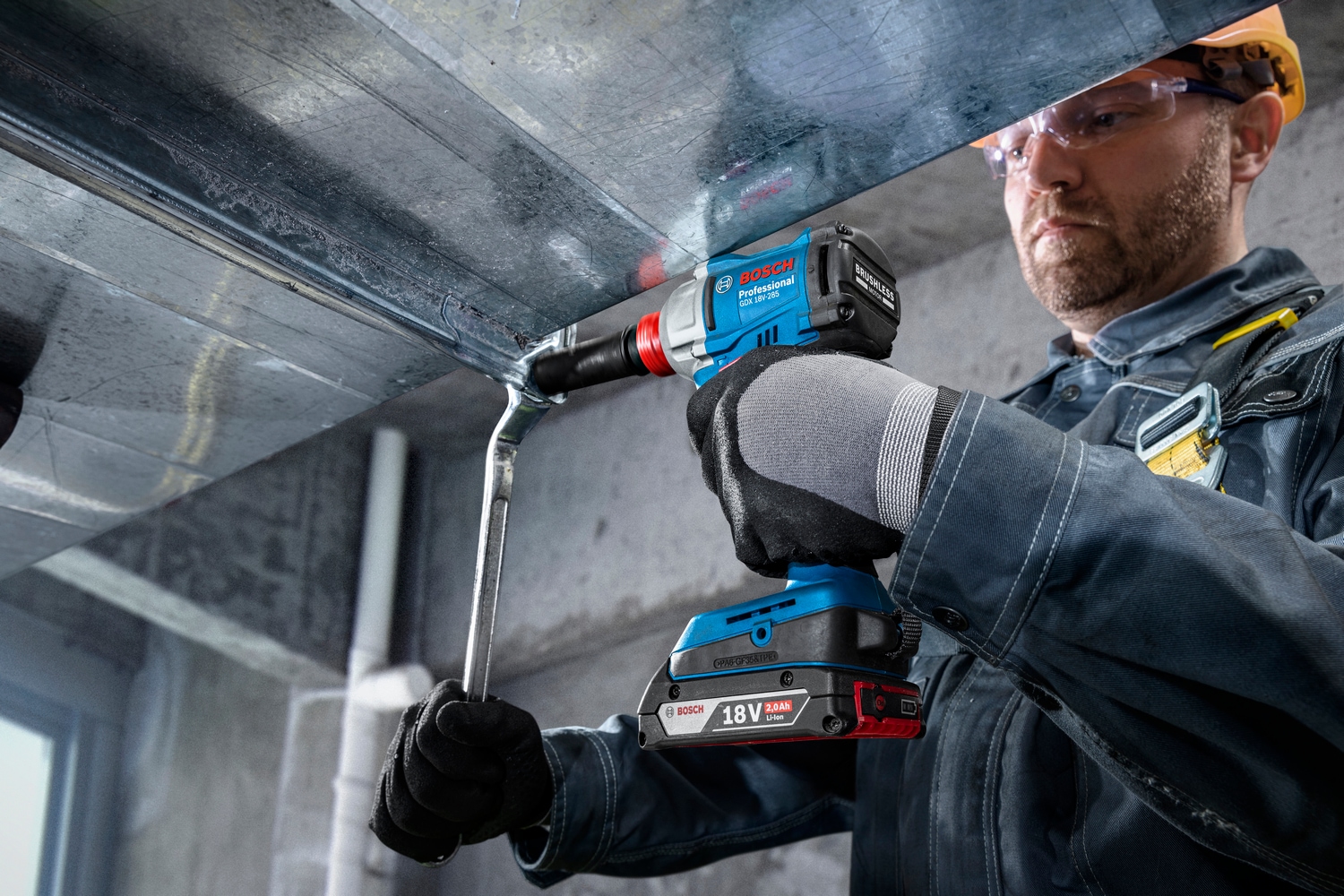 Bosch Professional Akku-Drehschlagschrauber »»GDX 18V-285««, ohne Akku, ohne Ladegerät