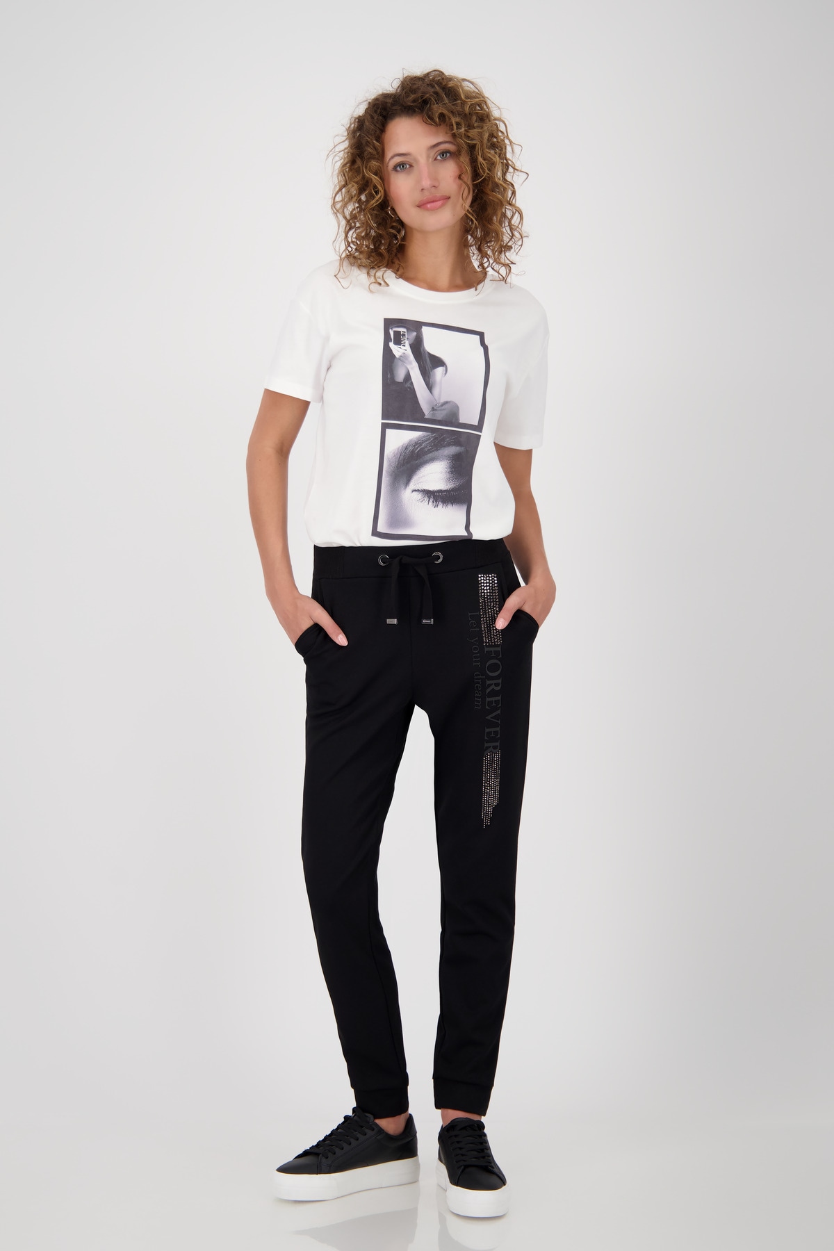 Monari Sweathose »Hose Sweat 72cm«, Mit Schmuckdetails