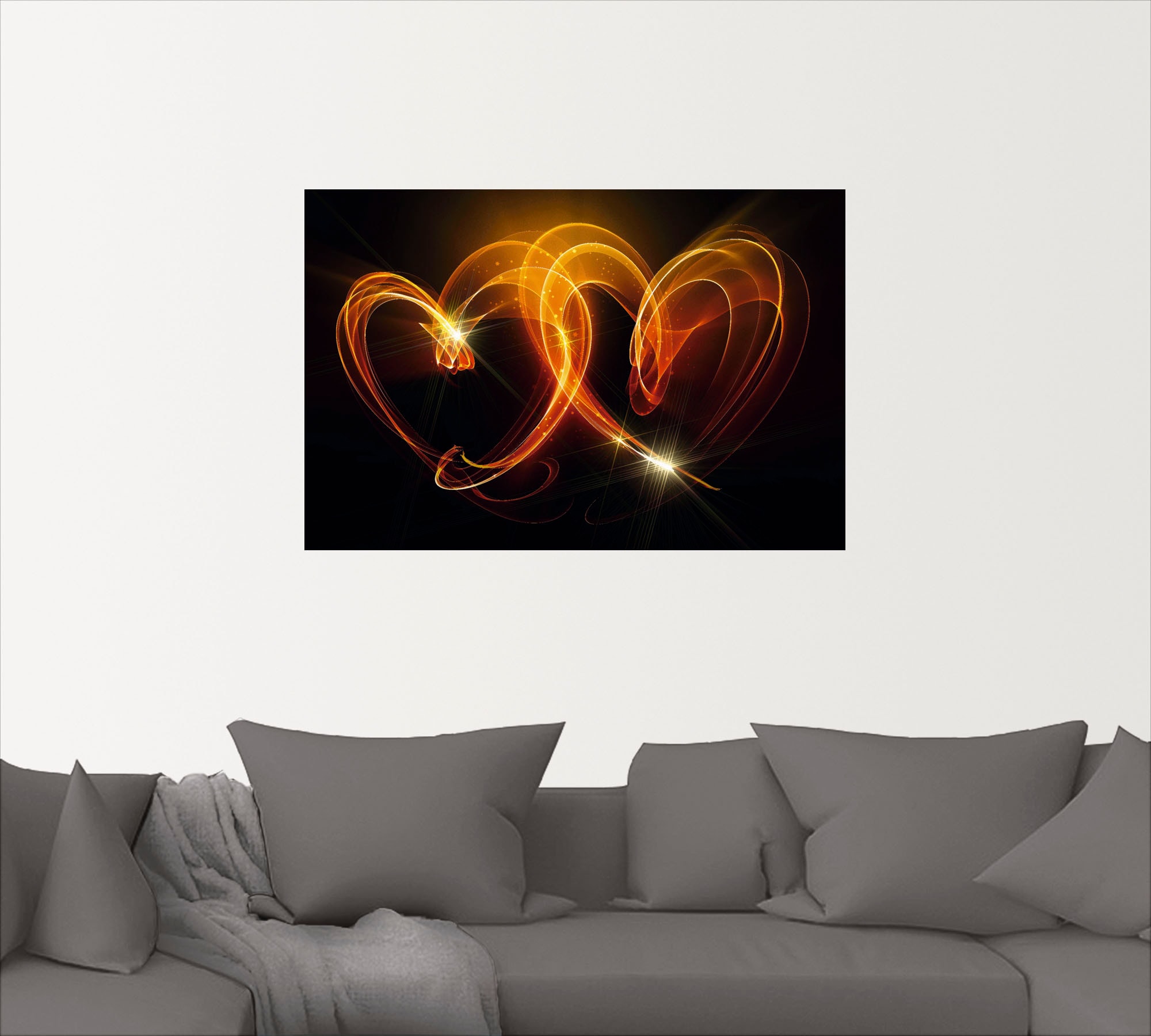 Artland Wandbild »Verbundenheit«, Herzen, (1 St.), als Alubild, Outdoorbild, Leinwandbild, Poster, Wandaufkleber