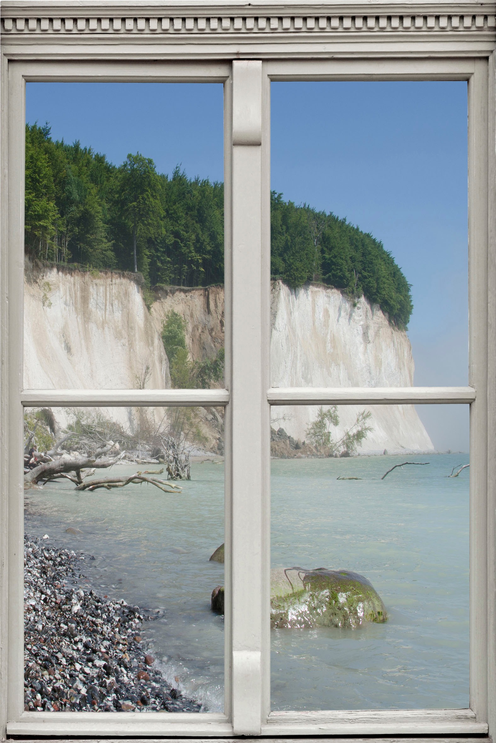 queence Wandsticker »Steinstrand«
