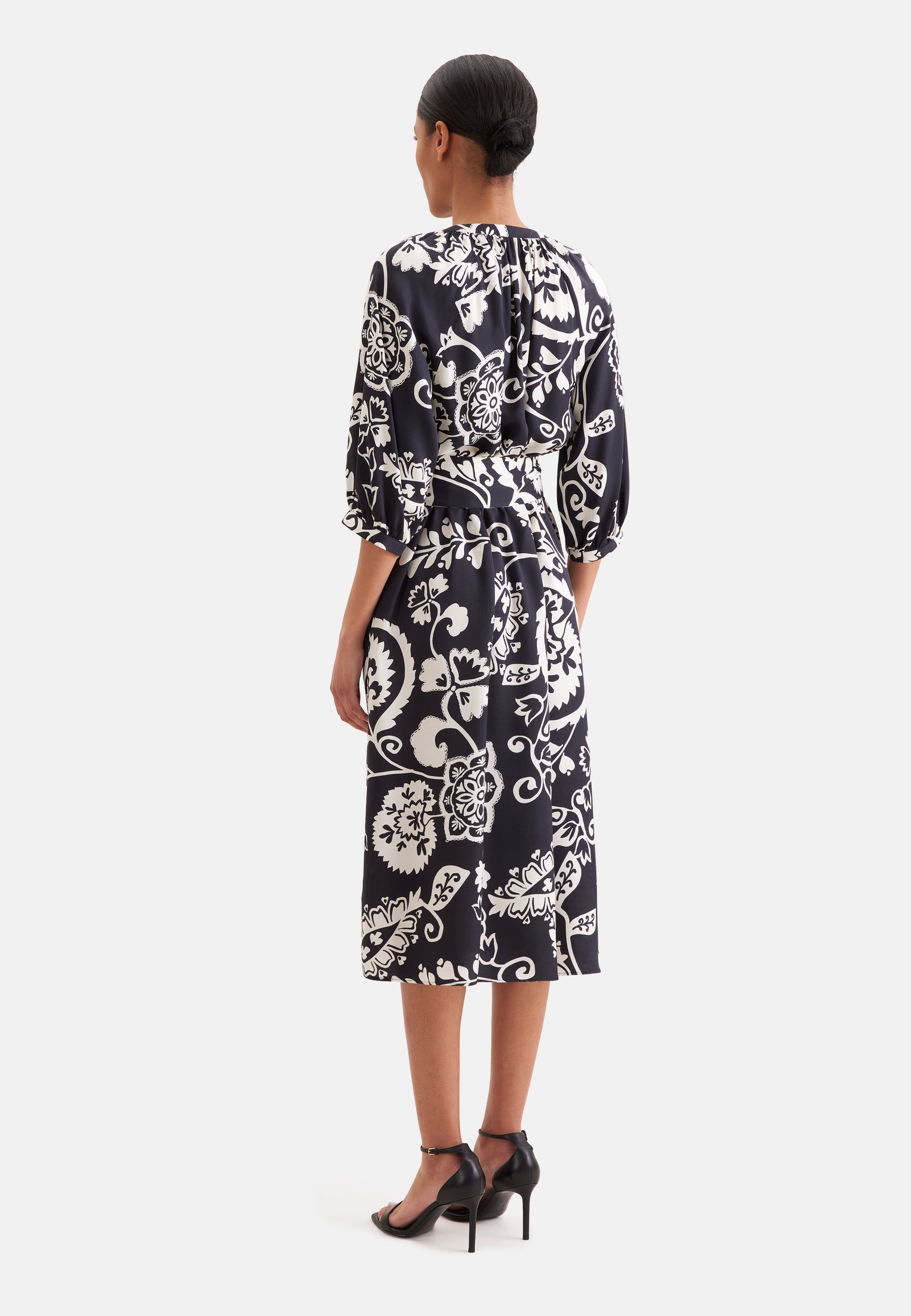 seidensticker Sommerkleid 3/4 V-Neck Uni