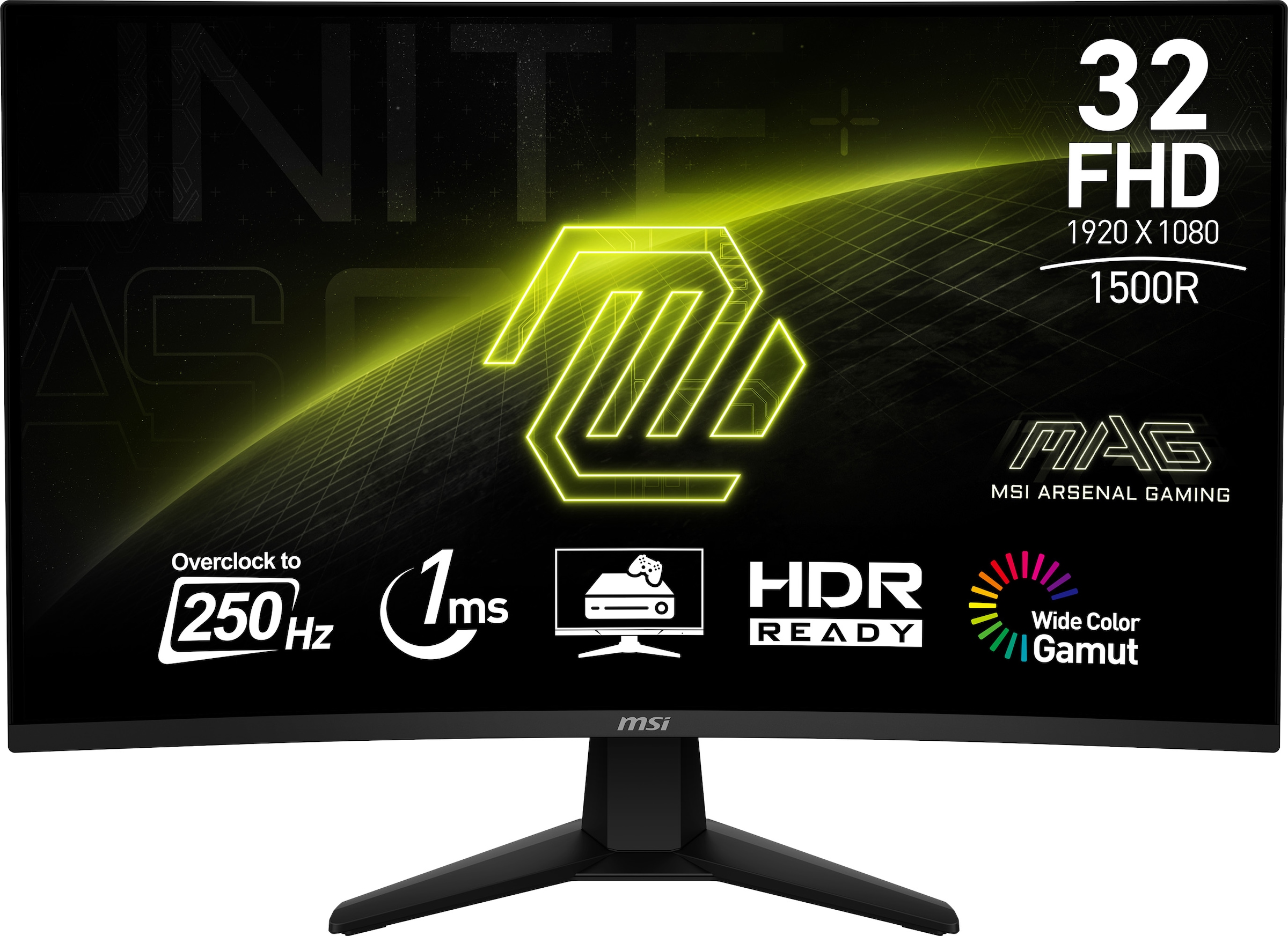 MSI Gaming-Monitor »MAG 32C6X«, 80 cm/32 Zoll, 1920 x 1080 px, Full HD, 1 ms...