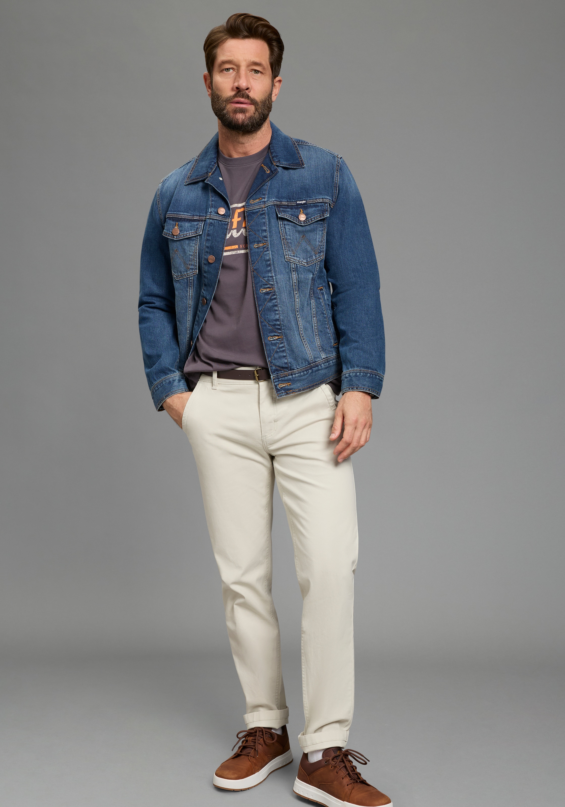 Man's World Rundhalsshirt »Neue Kollektion!« normale Passform, kurzarm, mit Print, bedruckte Optik