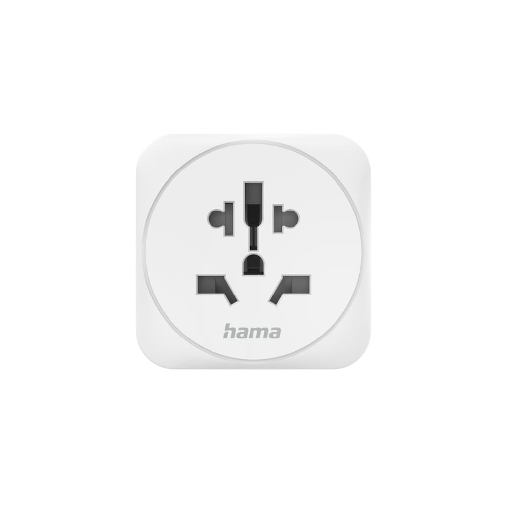 Hama Reiseadapter »Reiseadapter Typ E und F, 3 polig, universal, Welt nach Europa, Weiß«