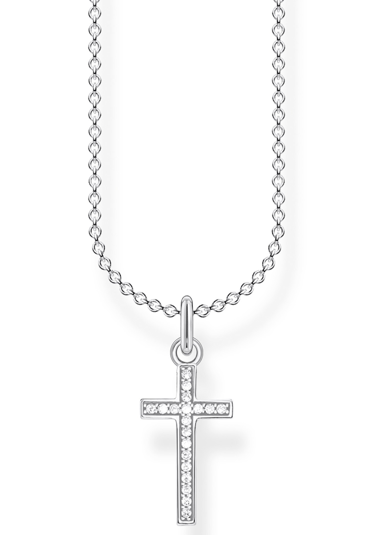 THOMAS SABO Kette mit Anhänger »Kreuz, KE2043-051-14-L45v«, mit Zirkonia