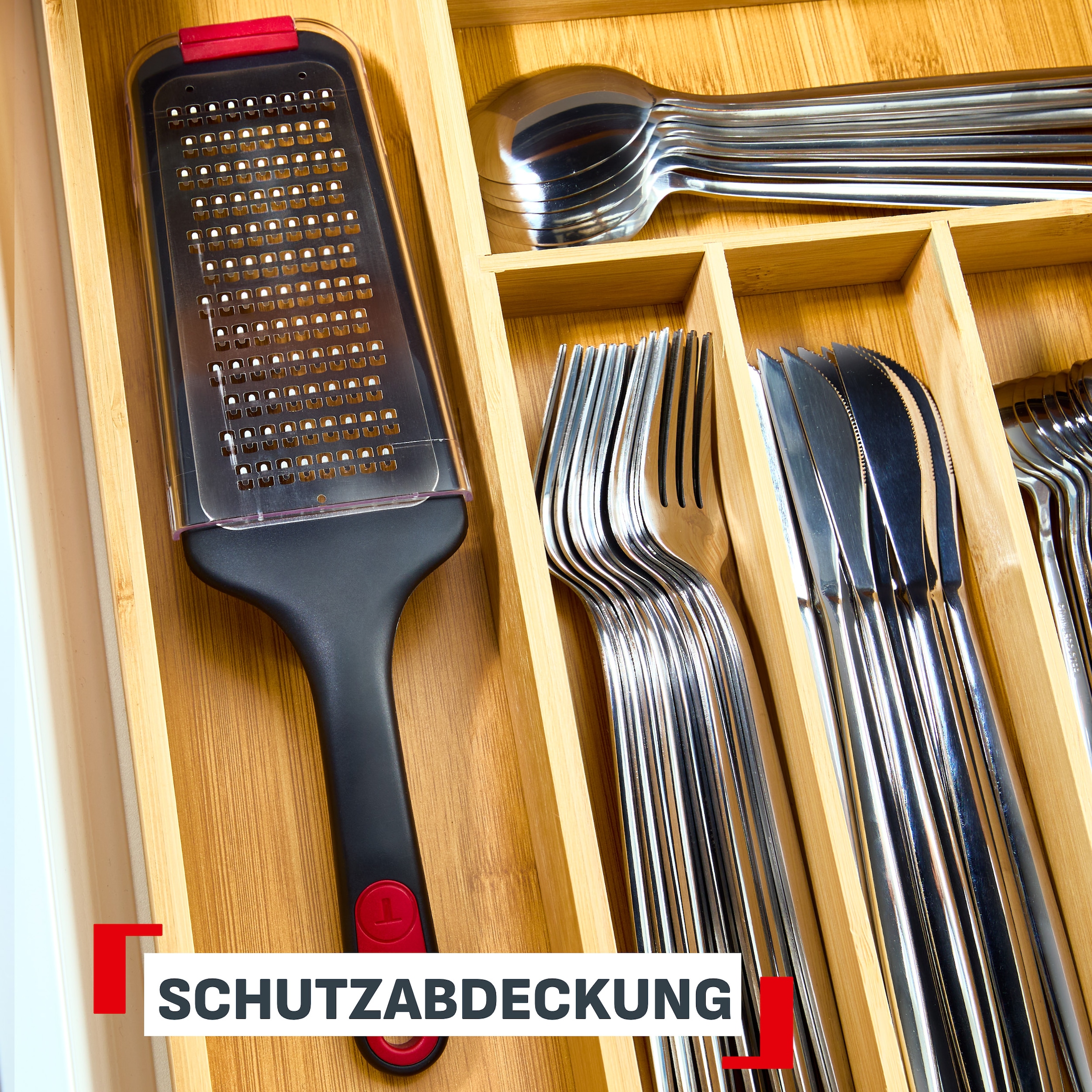 Tefal Küchenreibe »Ingenio+« hitzebeständig bis 230°C, spülmaschinenfest, verstärktes Nylon