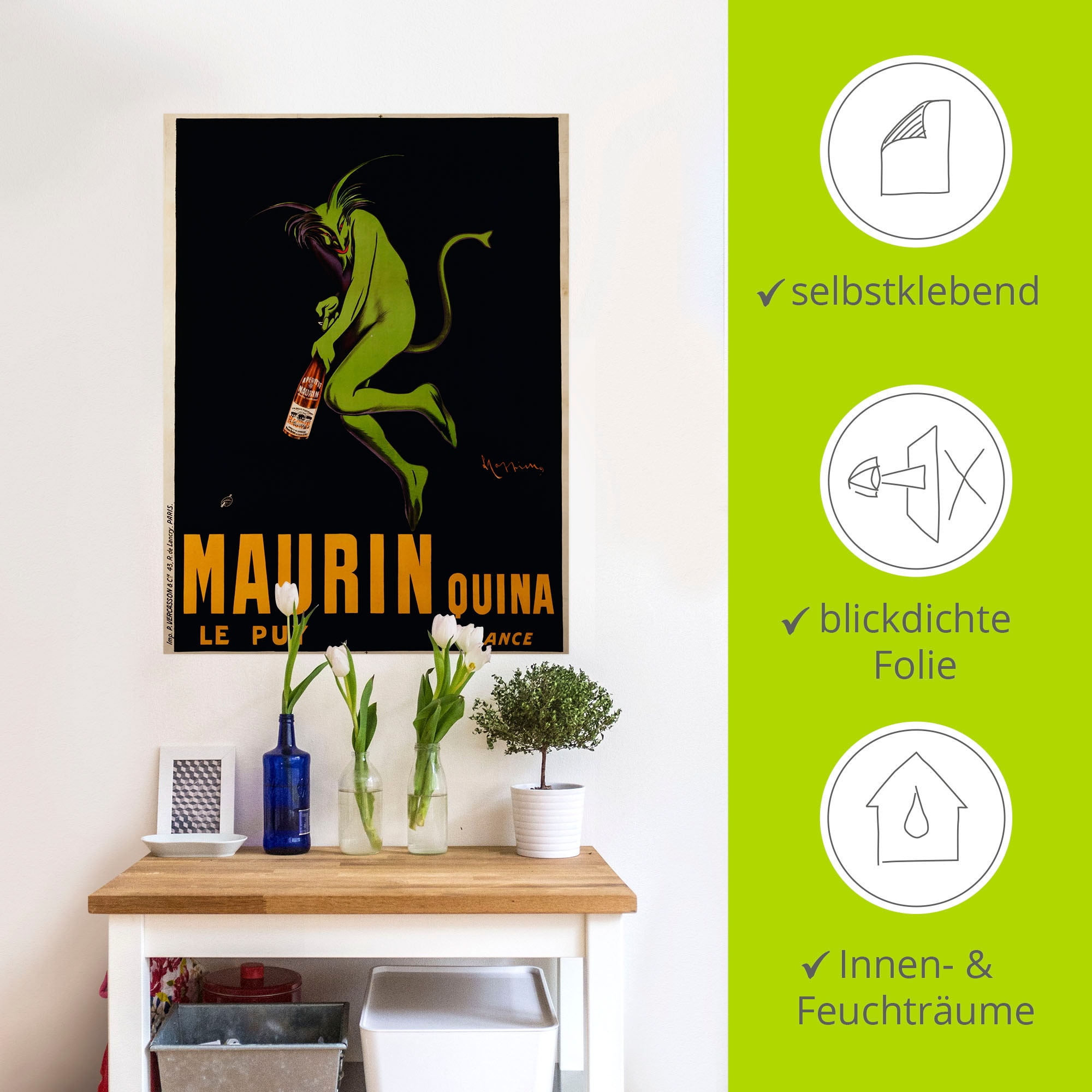 Artland Wandbild »Maurin Quina. Um 1922«, Schilder, (1 St.), als Leinwandbild, Poster, Wandaufkleber in verschied. Größen