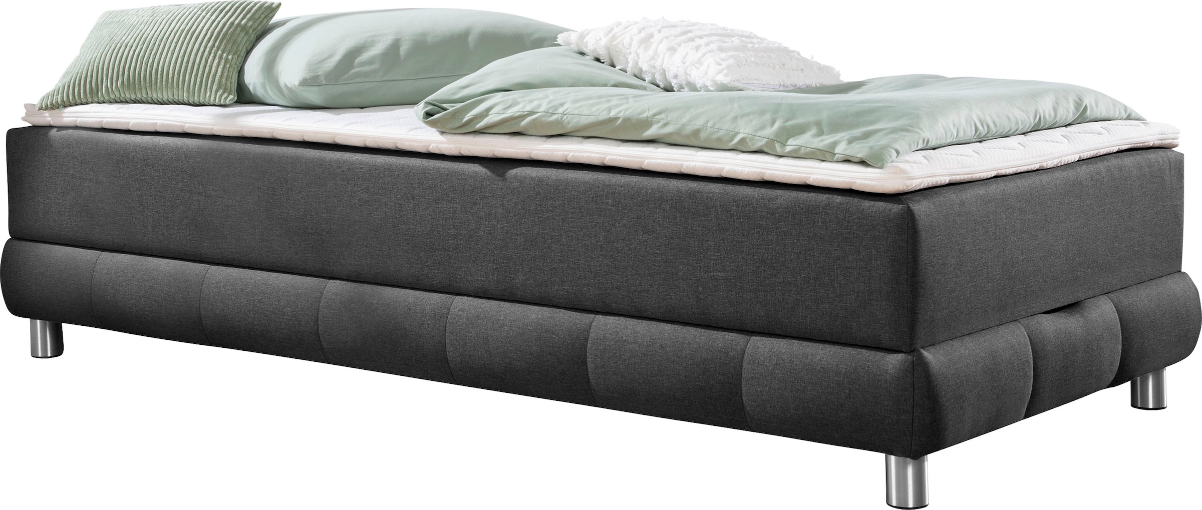 Home affaire Boxspringbett »Vaasa« für Dachschrägen geeignet, inkl. Bettkasten und Topper