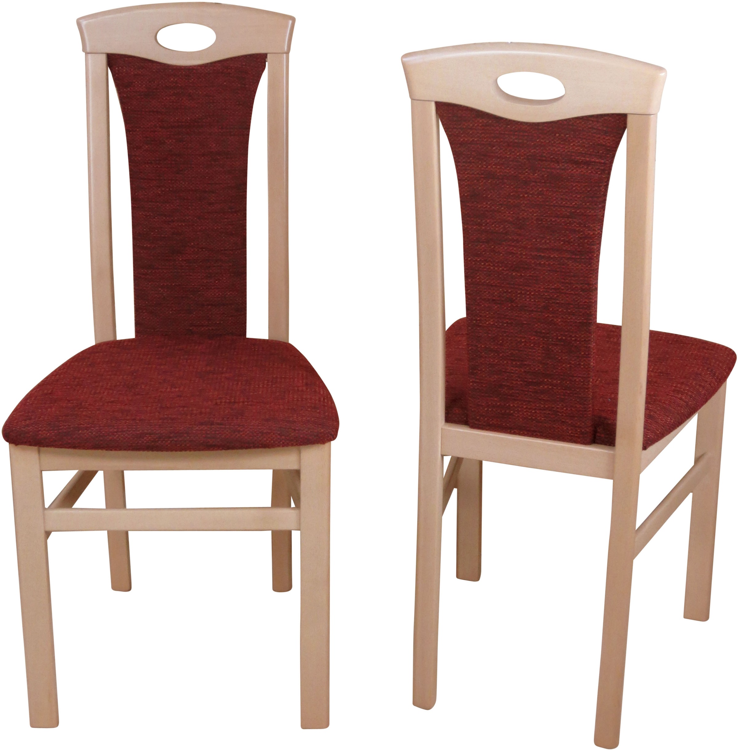 HOFMANN LIVING AND MORE Essgruppe »3tlg. Tischgruppe« Spar-Set, 3tlg. Tischgruppe, 2 Stk. tlg. Stühle montiert