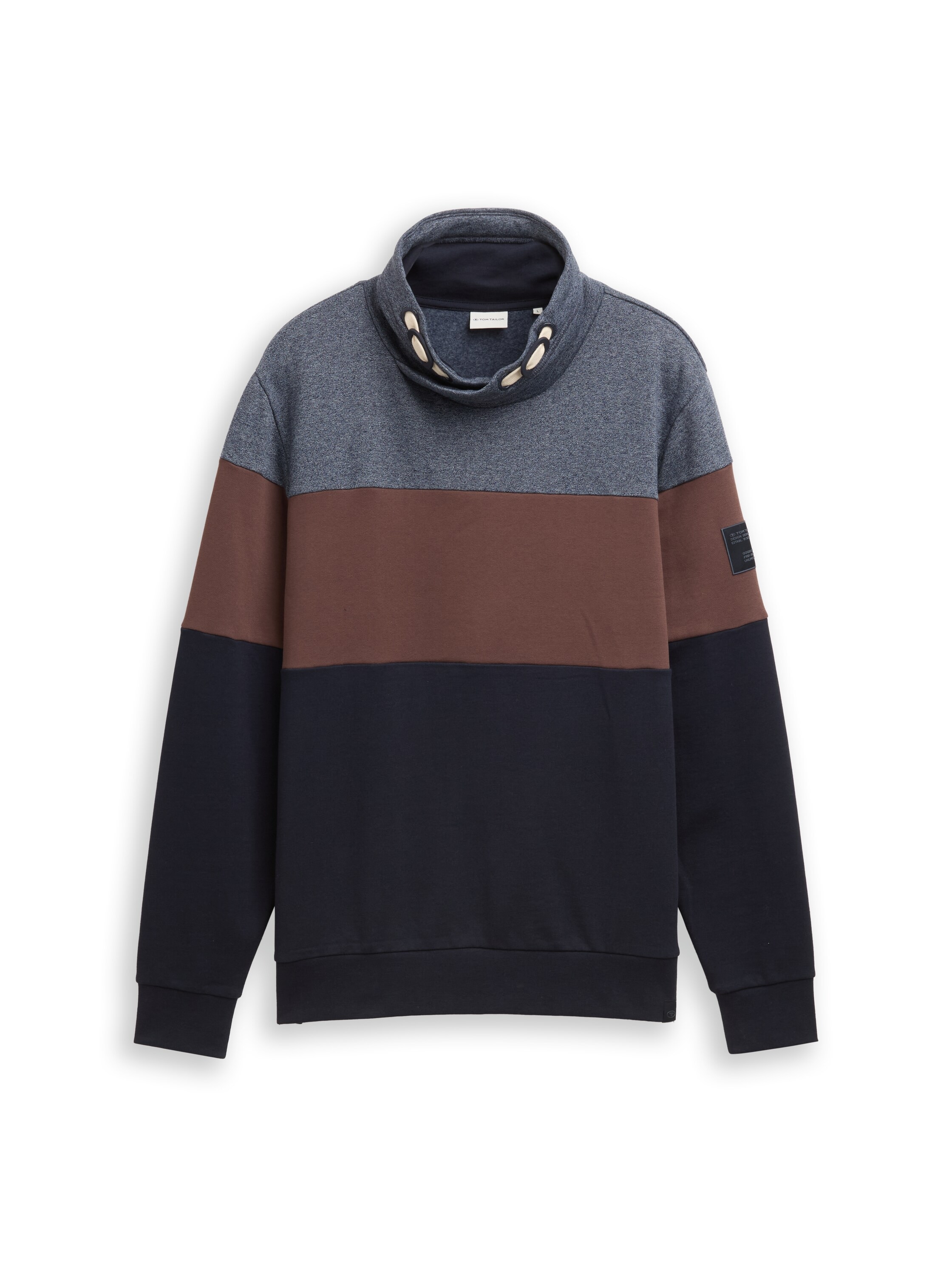 TOM TAILOR Sweatshirt mit Logo Stickerei