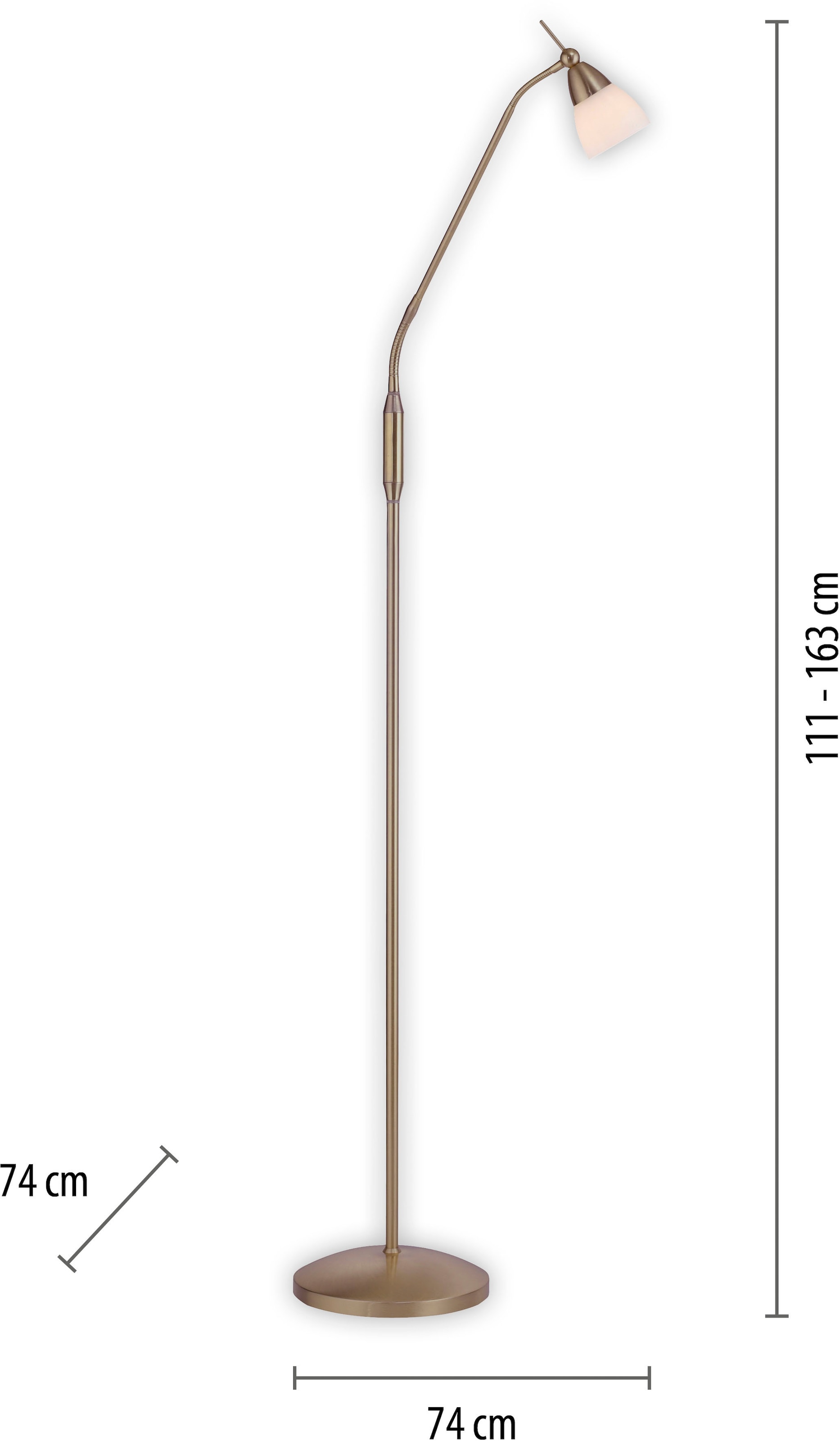 Paul Neuhaus Stehlampe »PINO«, 1 flammig, Leuchtmittel G9 | LED wechselbar