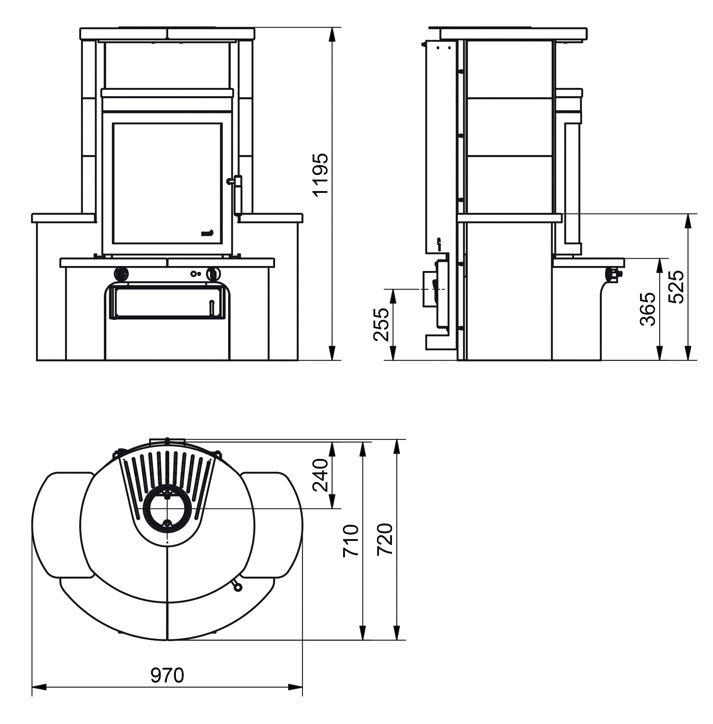 HARK Kaminofen »Avenso GT ECOplus 8 KW«, creme-weiss