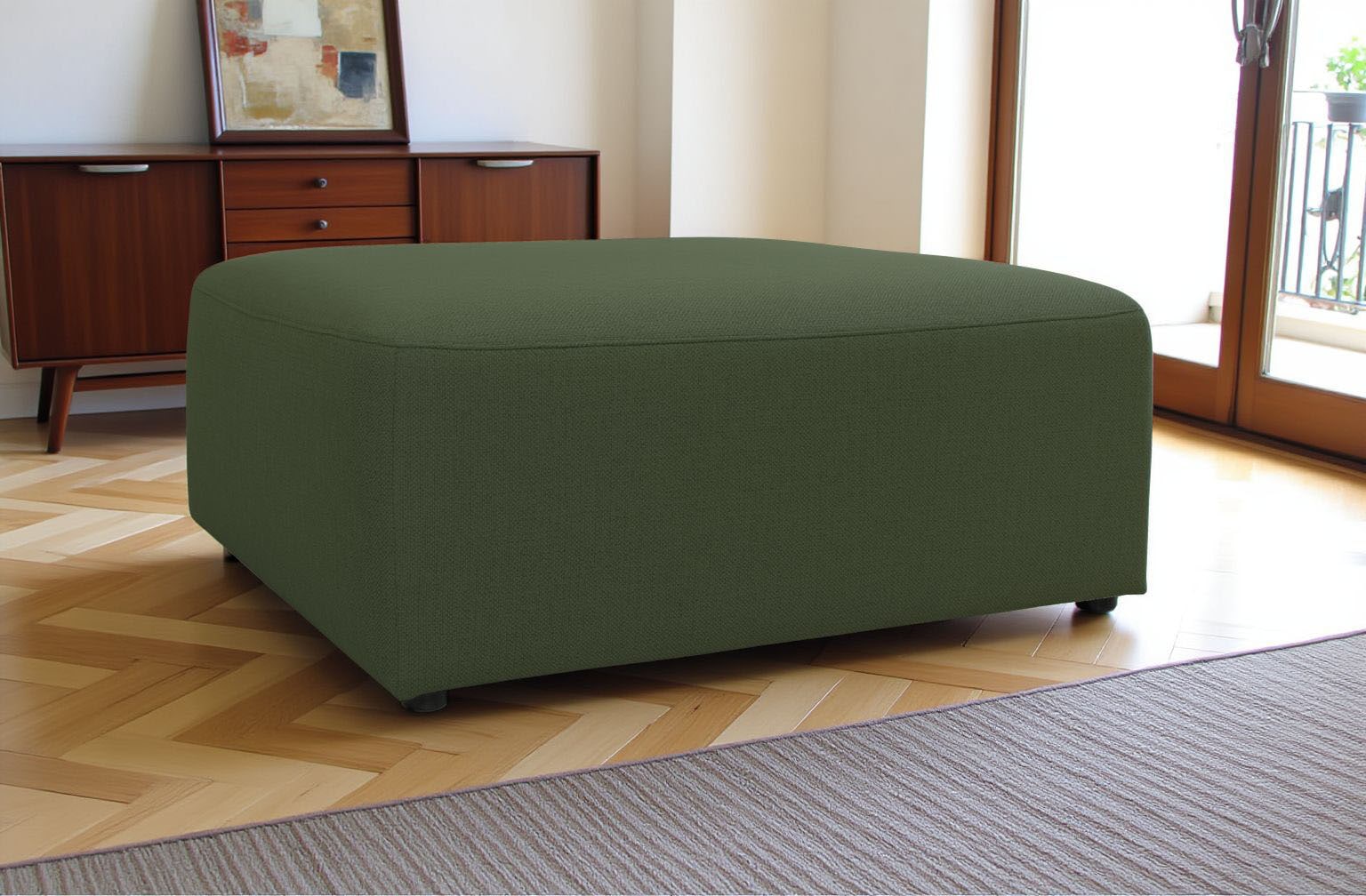 INOSIGN Polsterhocker »Koa, Hocker, passend zur Modulserie KOA«, in Webstoff, weicher Lounge-Sitzkomfort