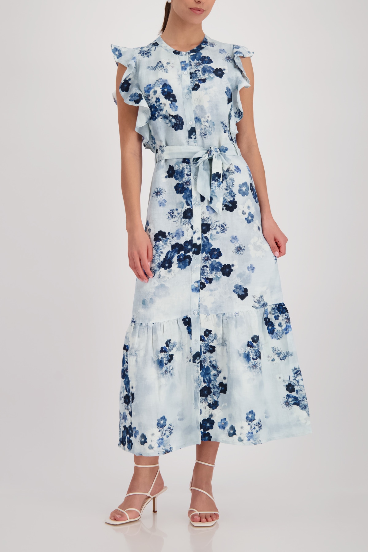 Monari Maxikleid Ohne Tasche Regular fit mit Volants