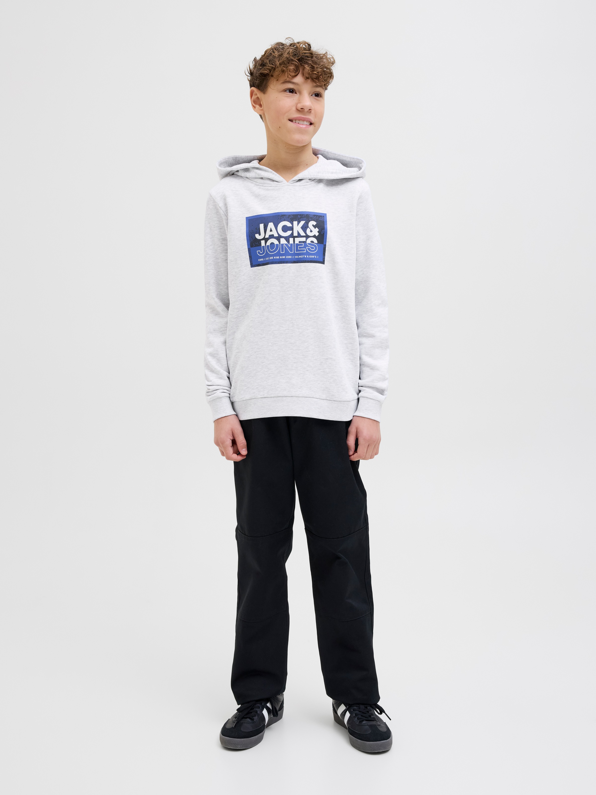 Jack & Jones Junior Hoodie »JCOLOGAN SS24 PRINT SWEAT HOOD SN JNR«