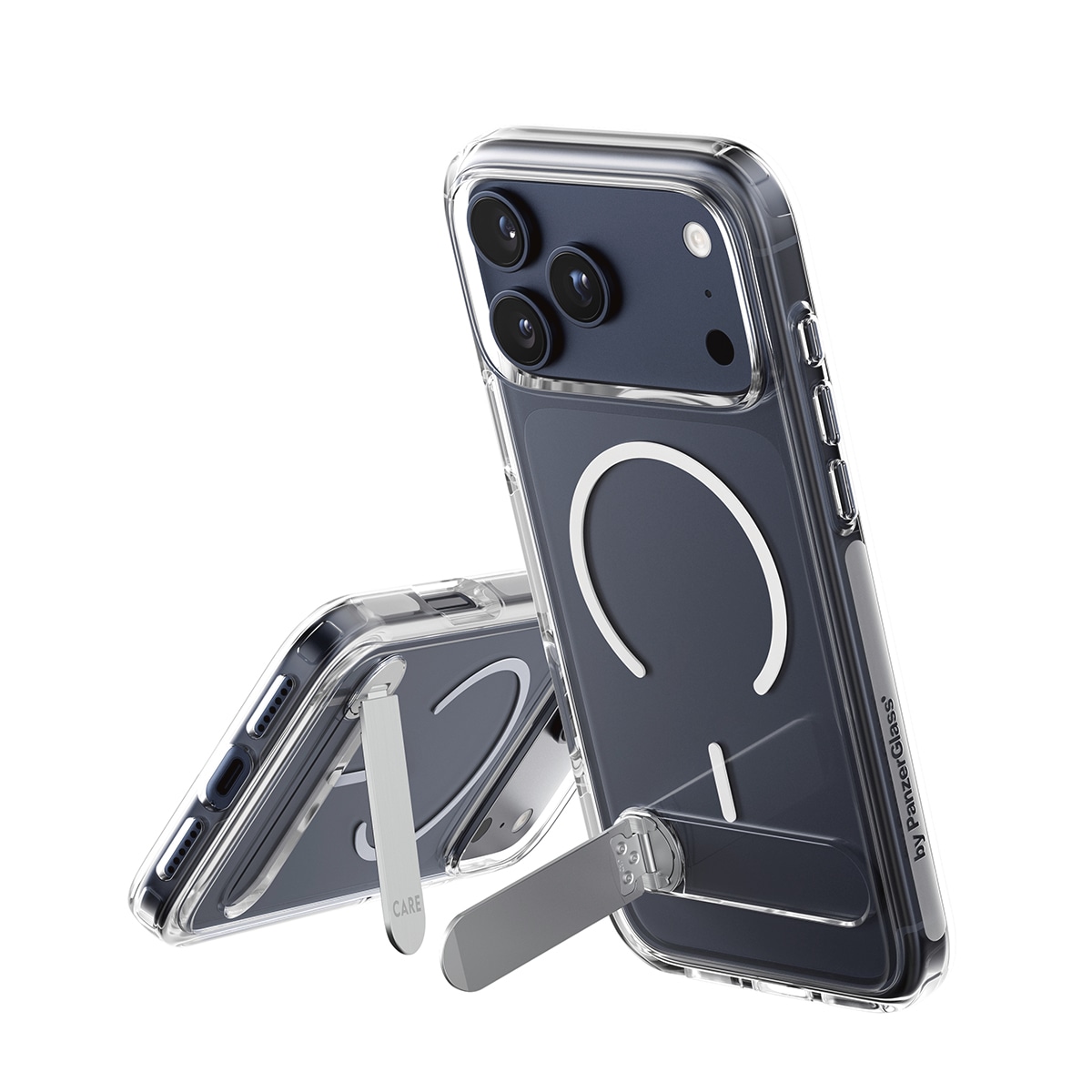 CARE by PanzerGlass Handyhülle »Kickstand Case für Apple iPhone 17 Pro Max« Apple iPhone 17 Pro Max Backcover, Schutzhülle, Handyschutzhülle, Case, Schutzcase, stoßfest