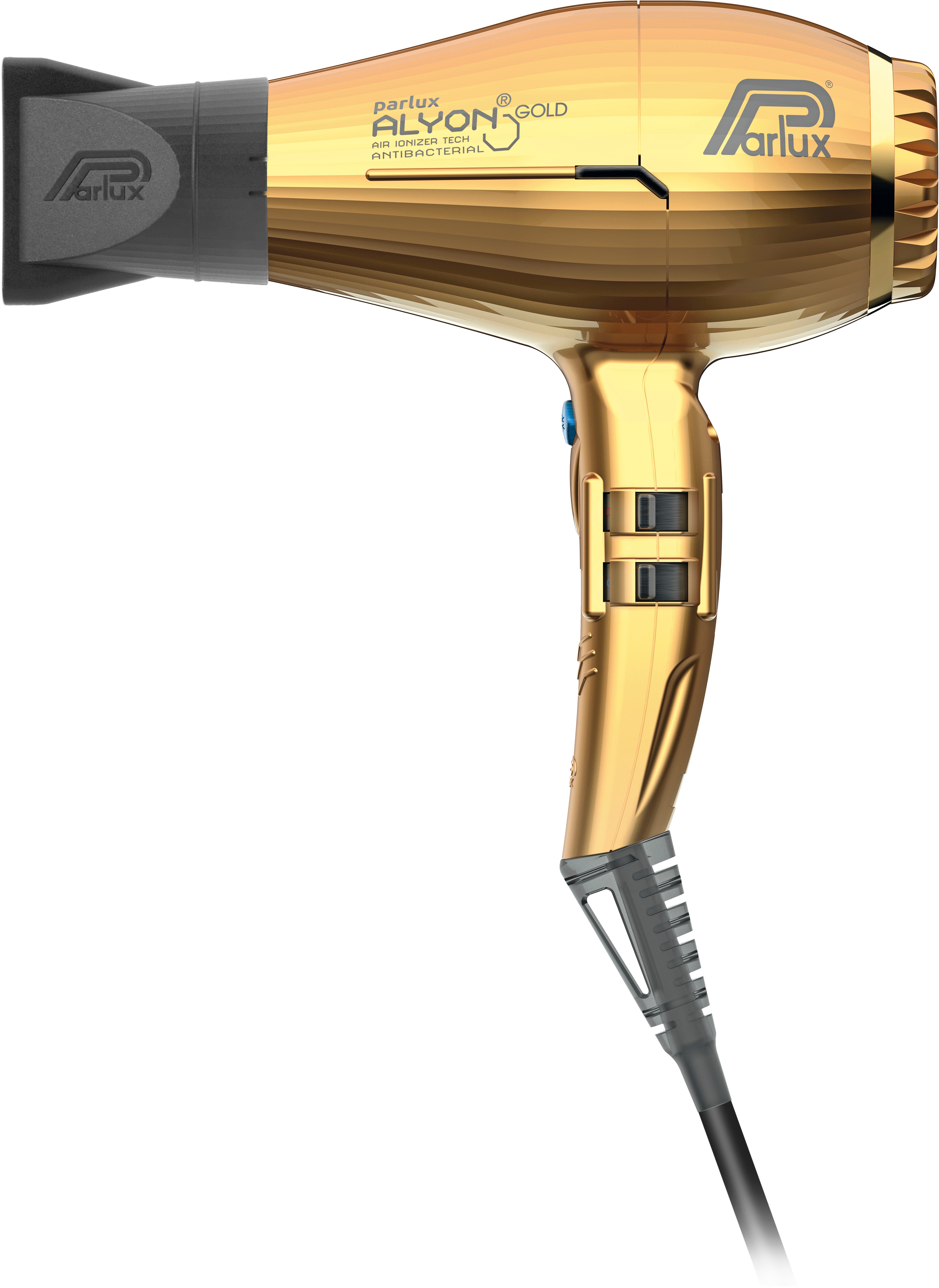 Parlux Haartrockner »Alyon Ionic« 2.250 W Patentiertes Reinigungssystem HFS (Hair Free System) in goldfarben