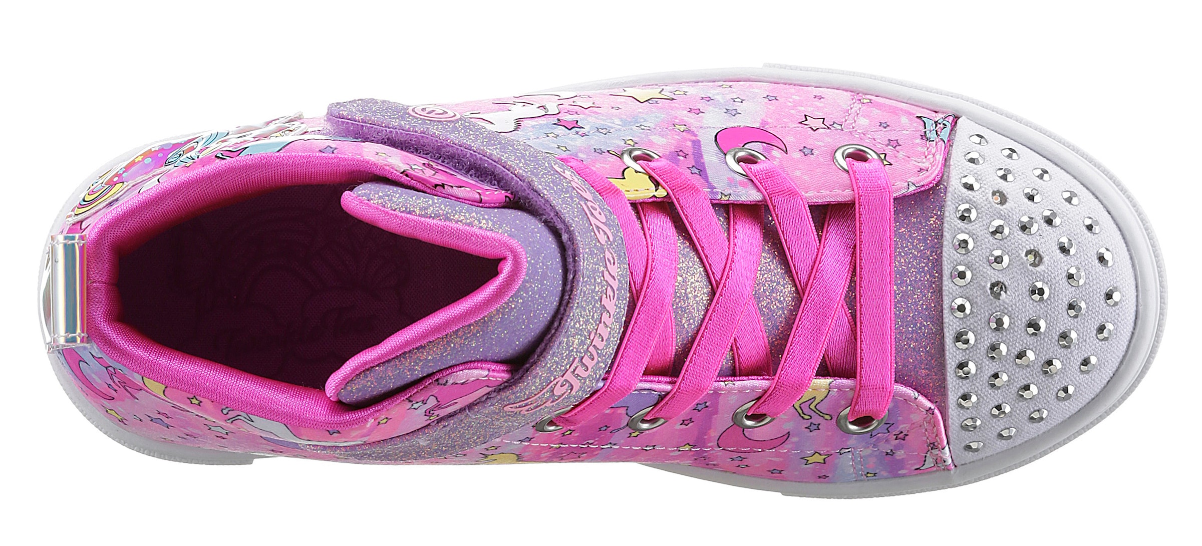 Skechers Kids Sneaker »TWINKLE SPARKS-UNICORN DAYDREAM«, mit leuchtenden Nieten, Freizeitschuh, Halbschuh, Schnürschuh