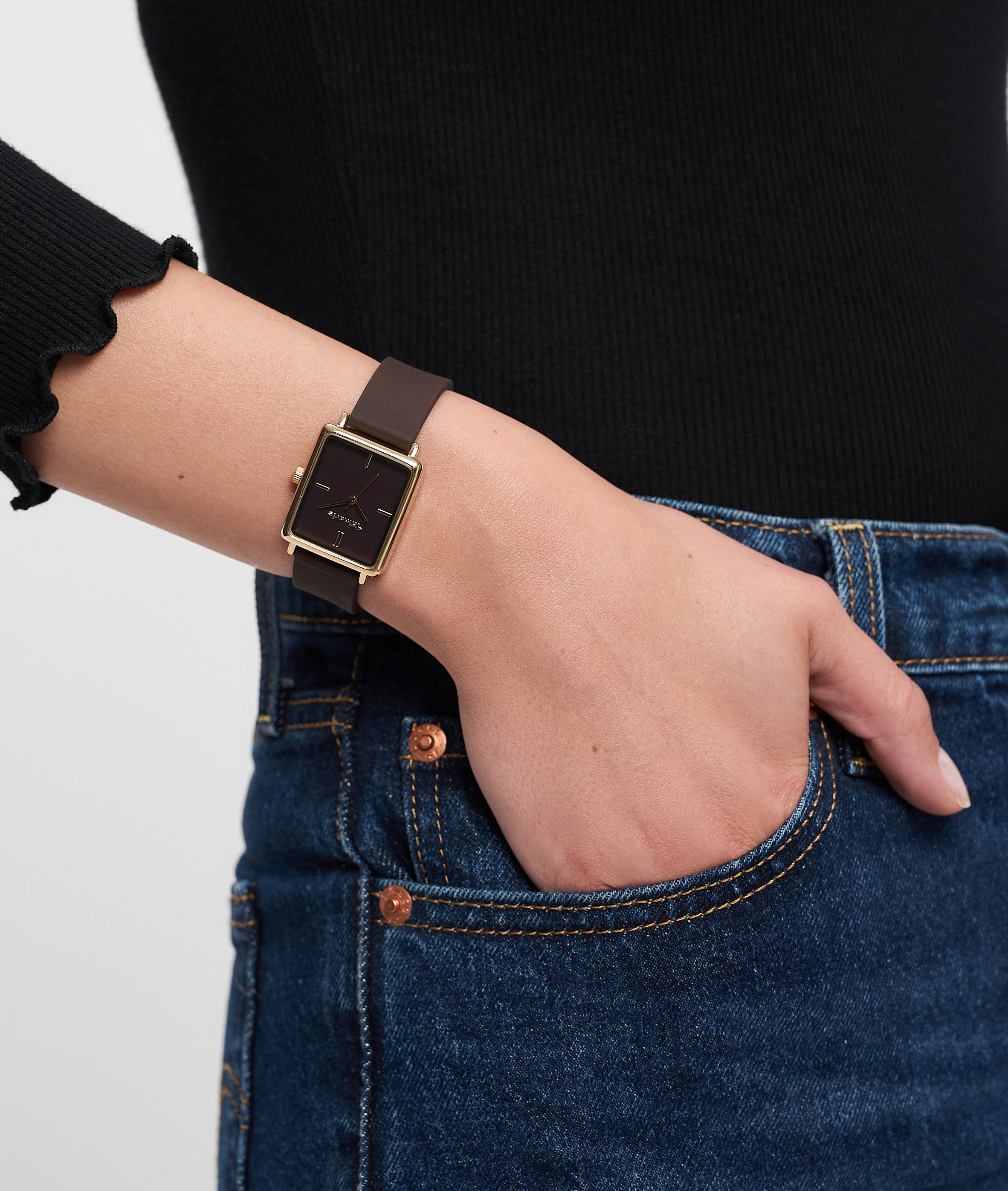 Tamaris Quarzuhr Armbanduhr, Damenuhr, Silikonarmband, analog