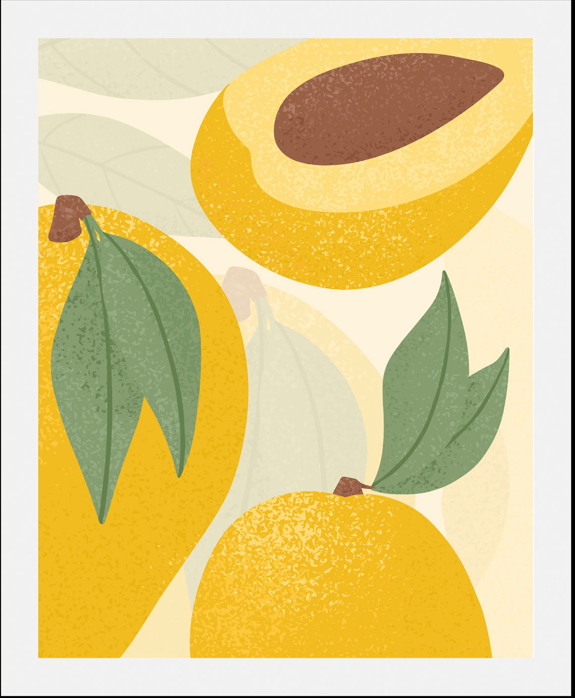 queence Bild »Floki« Abstrakt | Essen | Kunst | Lebensmittel | Obst | Obst Bilder 1 Stk. tlg. gerahmt